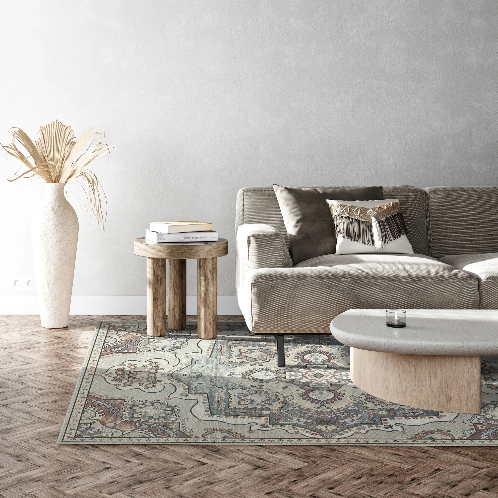 Килим із королівських медальйонів кольору слонової кістки, султанський