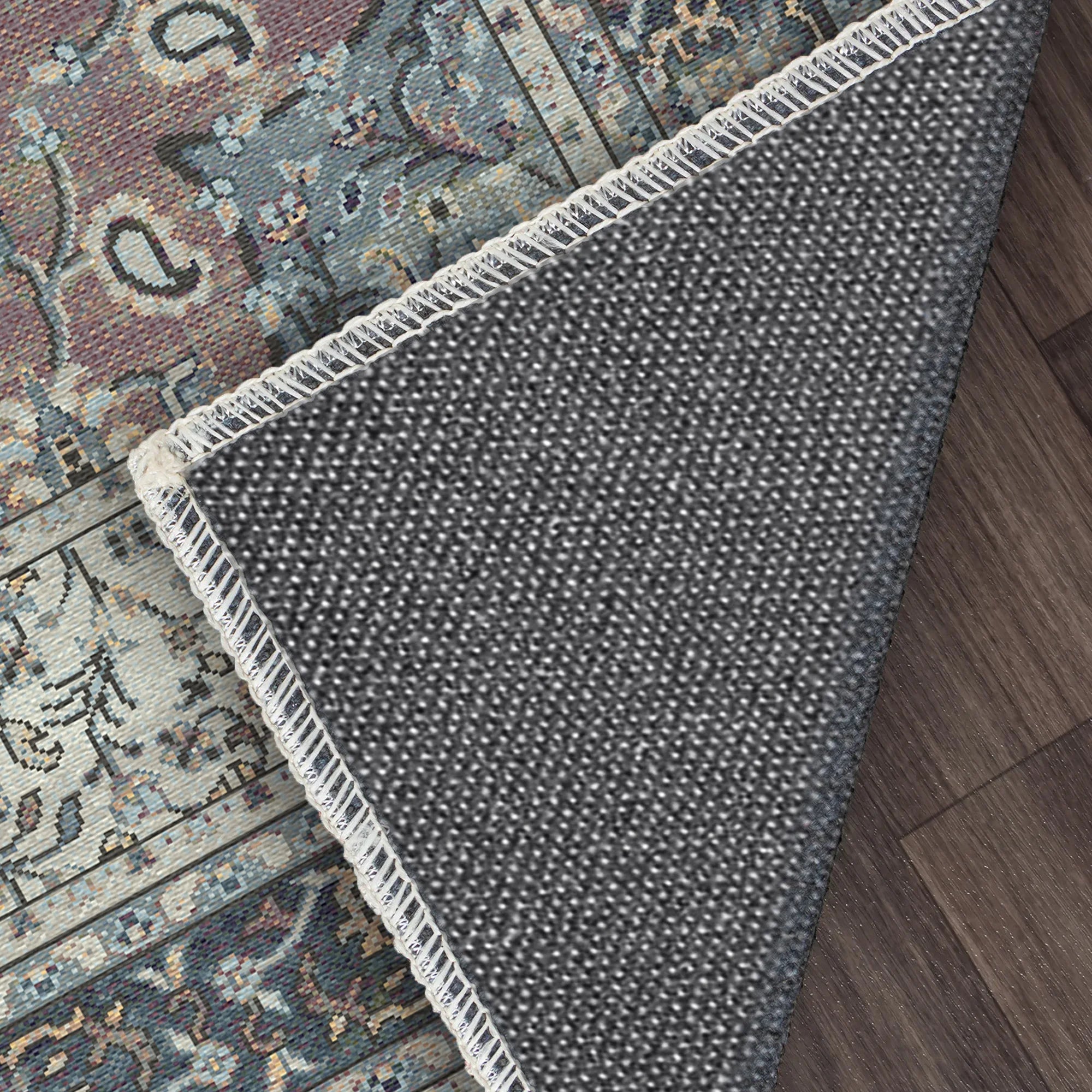 Килим Loom Azure Paisley з квітковим принтом