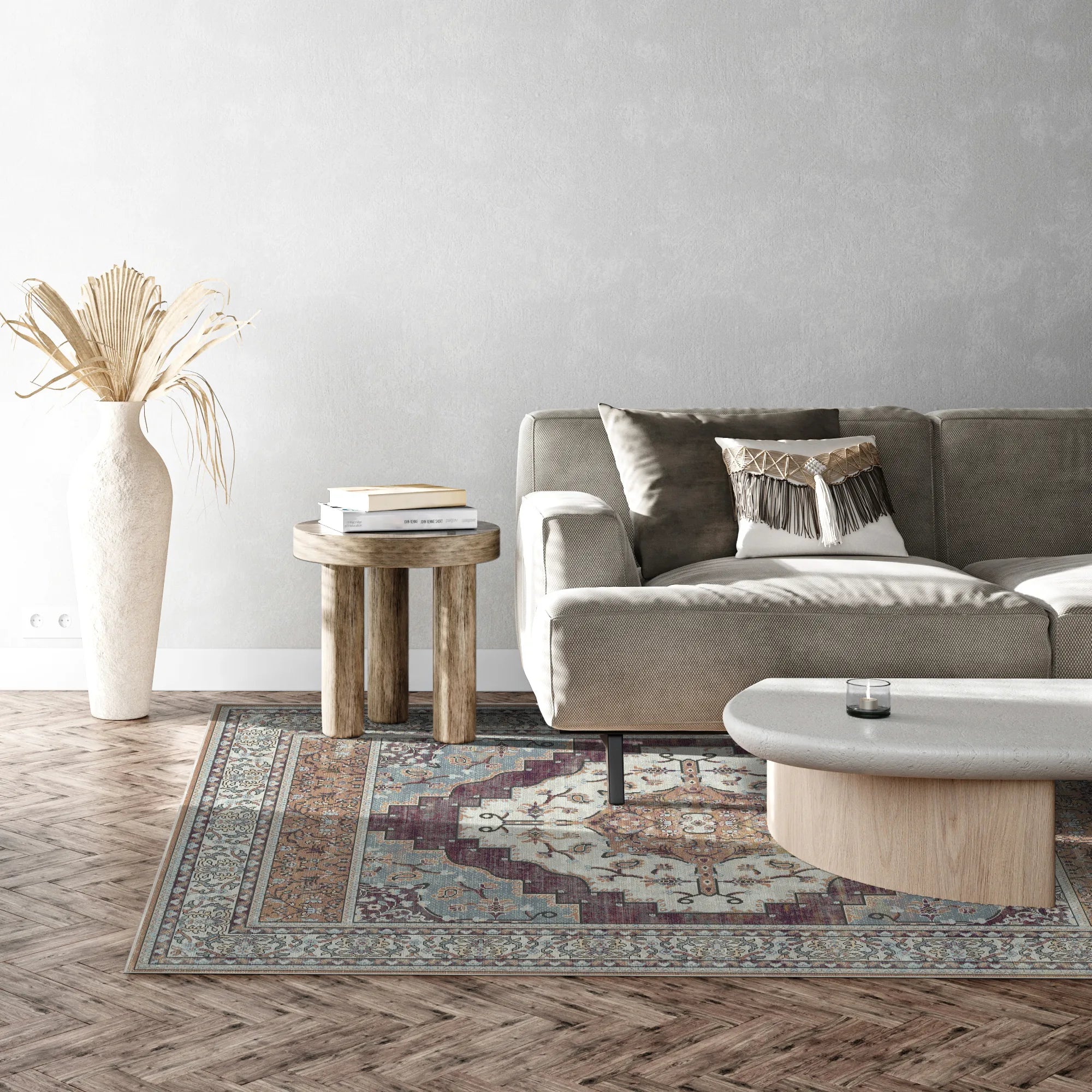 Килим Loom Amber Paisley з квітковим принтом