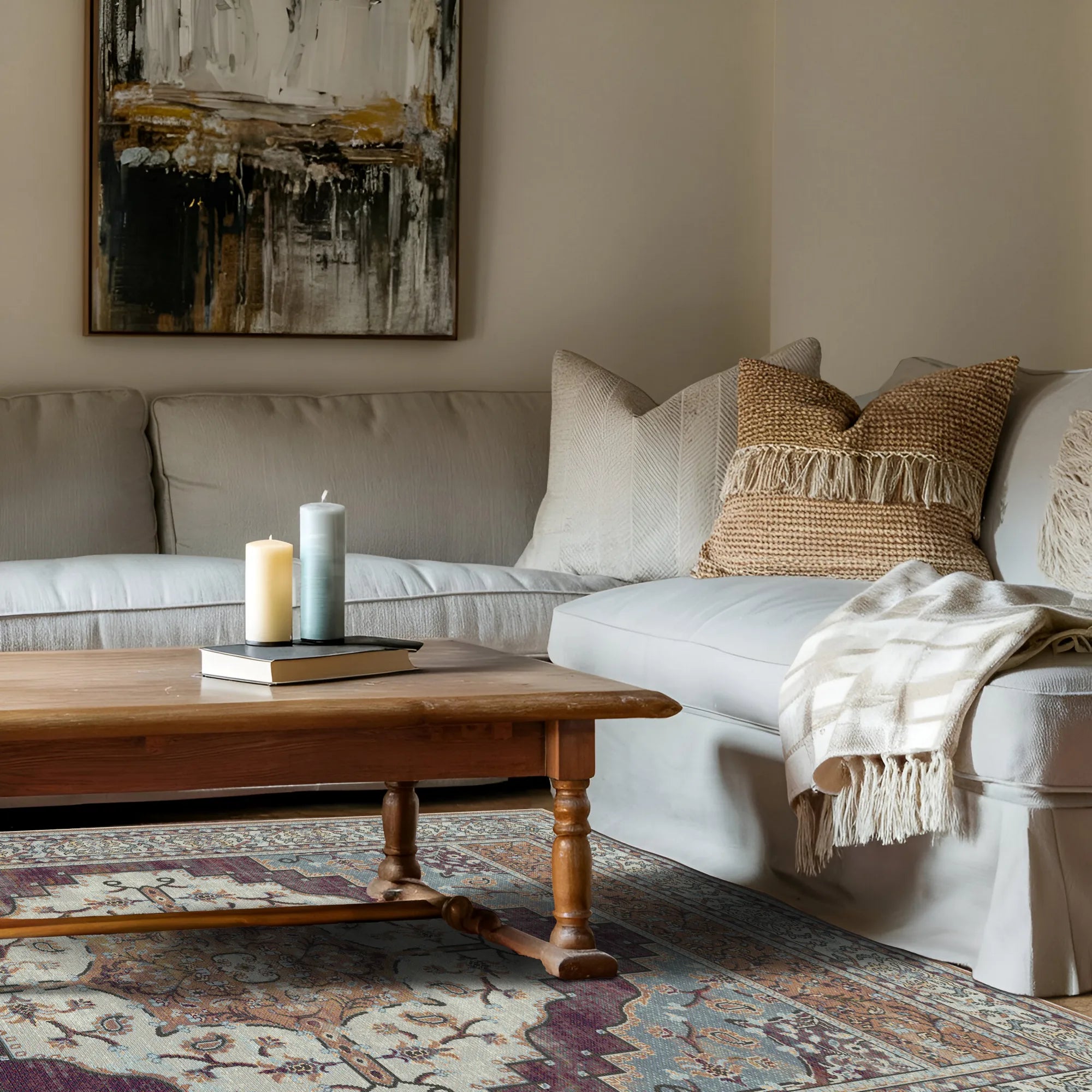 Килим Loom Amber Paisley з квітковим принтом