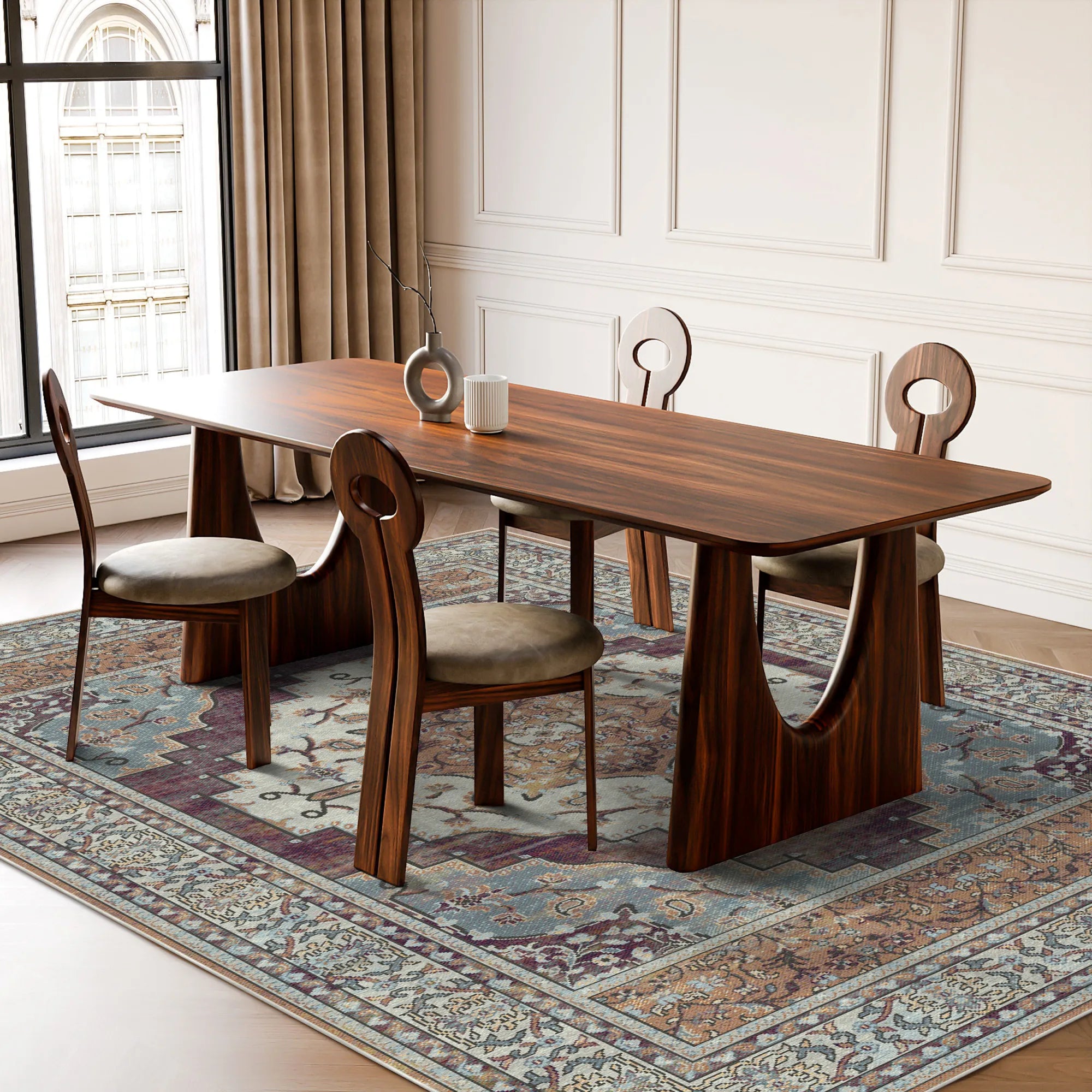 Килим Loom Amber Paisley з квітковим принтом