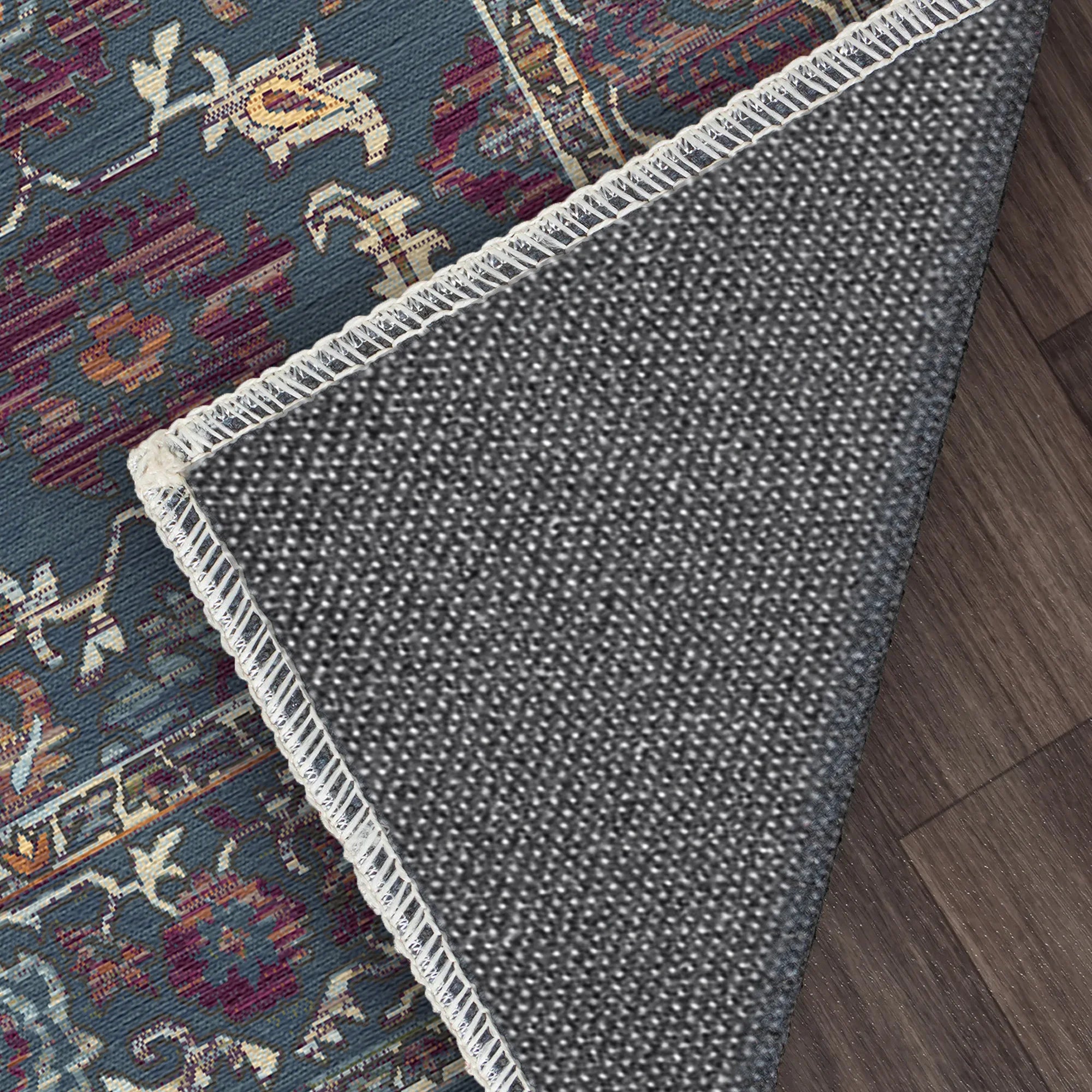 Античний квітковий килим індиго Пальметта