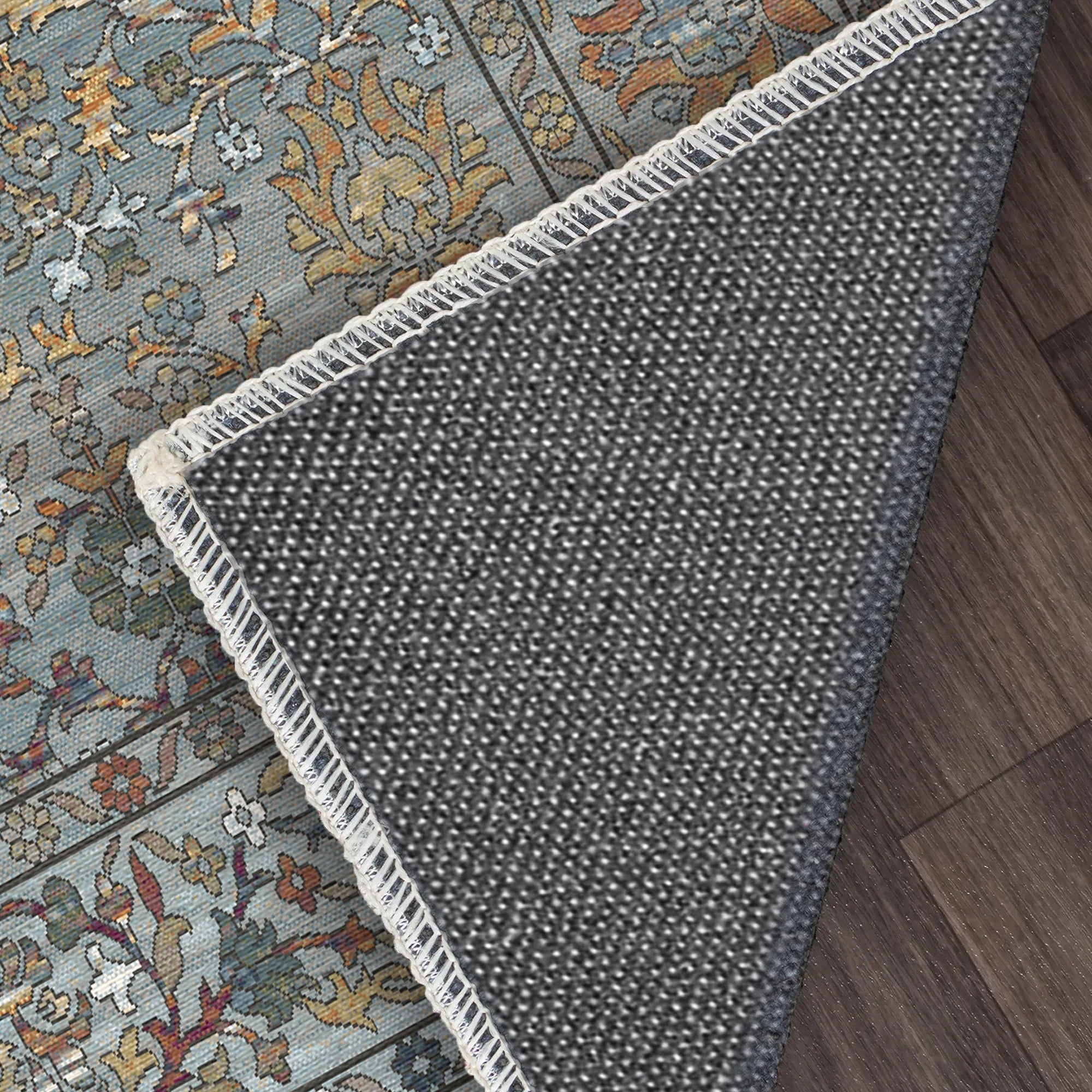 Антикварний квітковий килим Блакитна луг