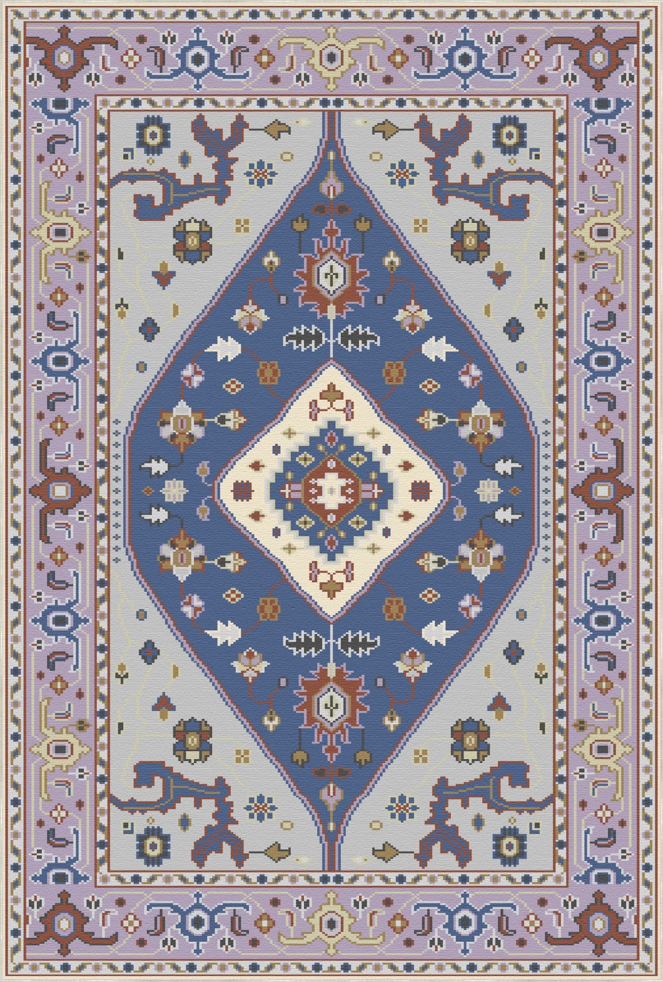 Килим Astraea Crimson Tribal що прається