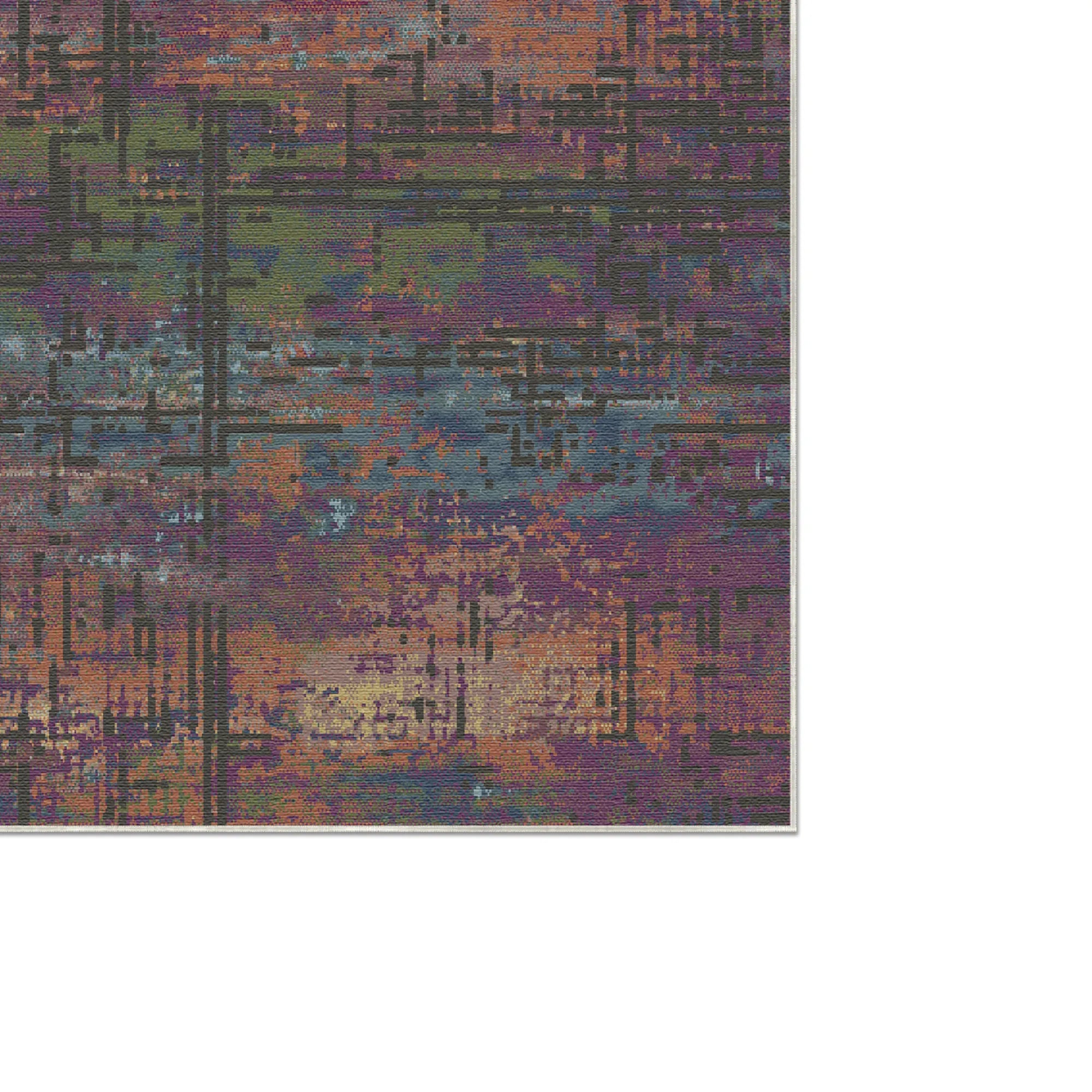 Килим з абстрактними глюками та містичною сливою