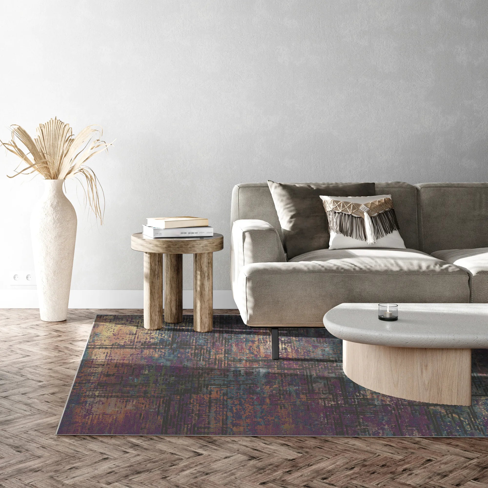 Килим з абстрактними глюками та містичною сливою