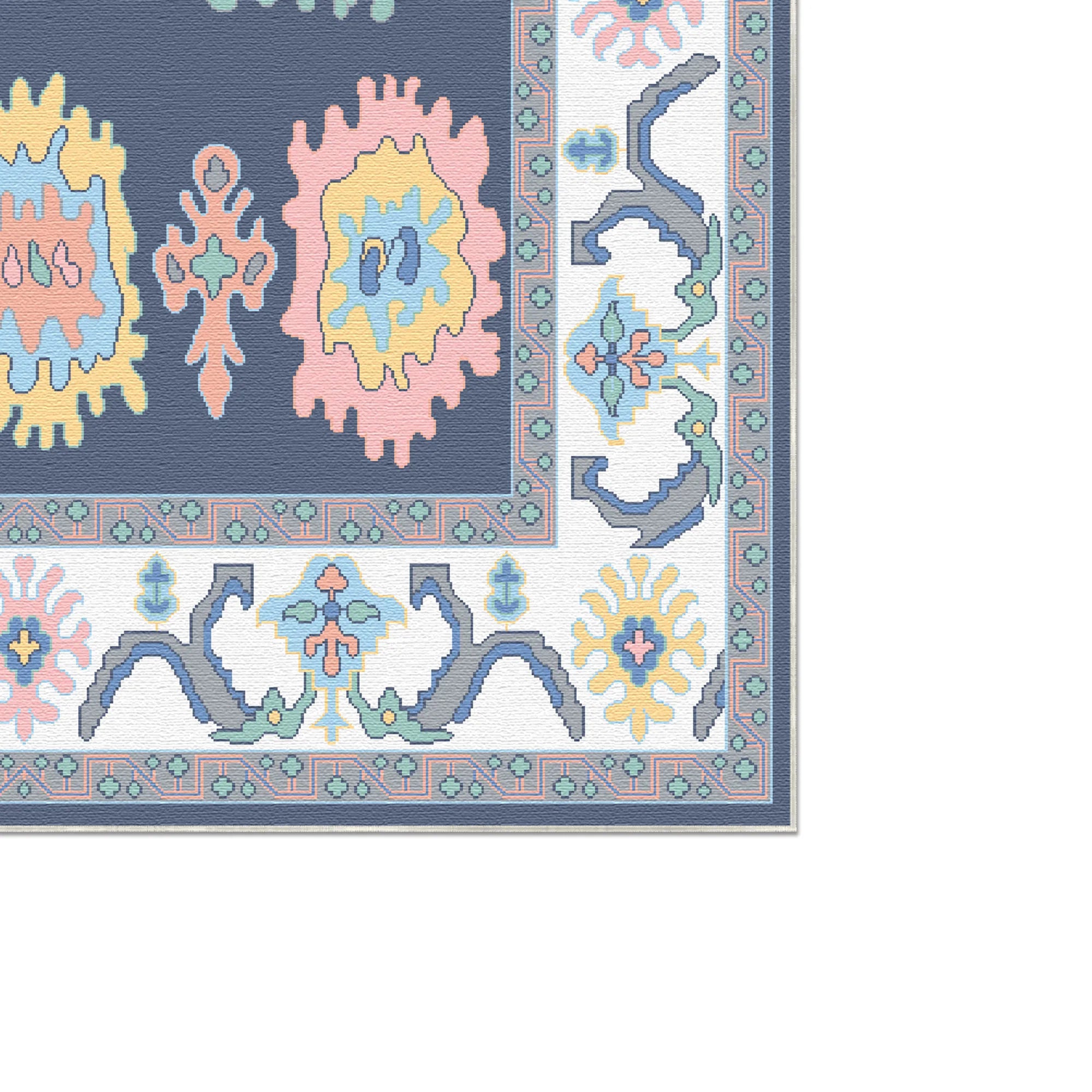 Геометричний килим Aura Indigo Pop