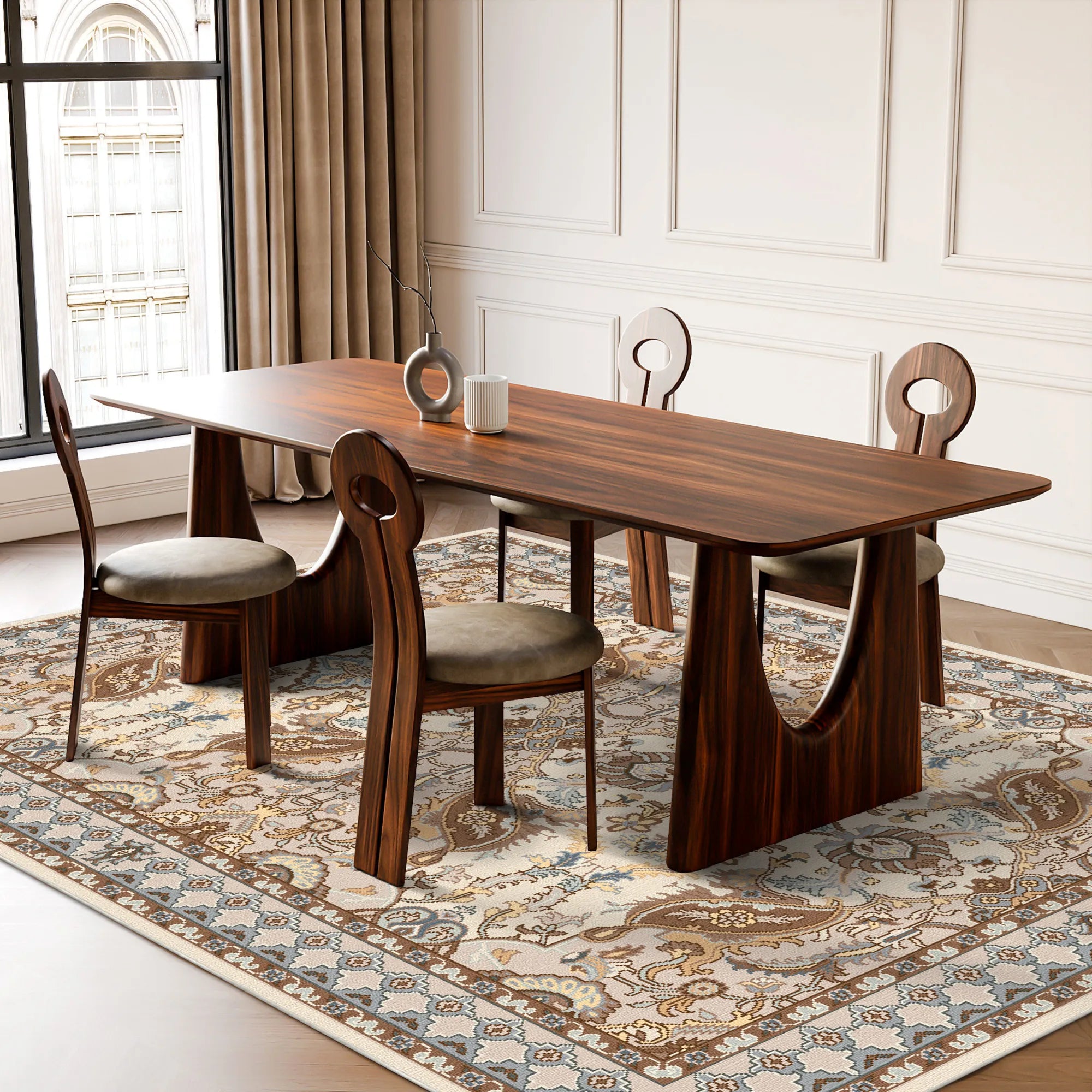 Класичний килим Thalia Cream Palmette