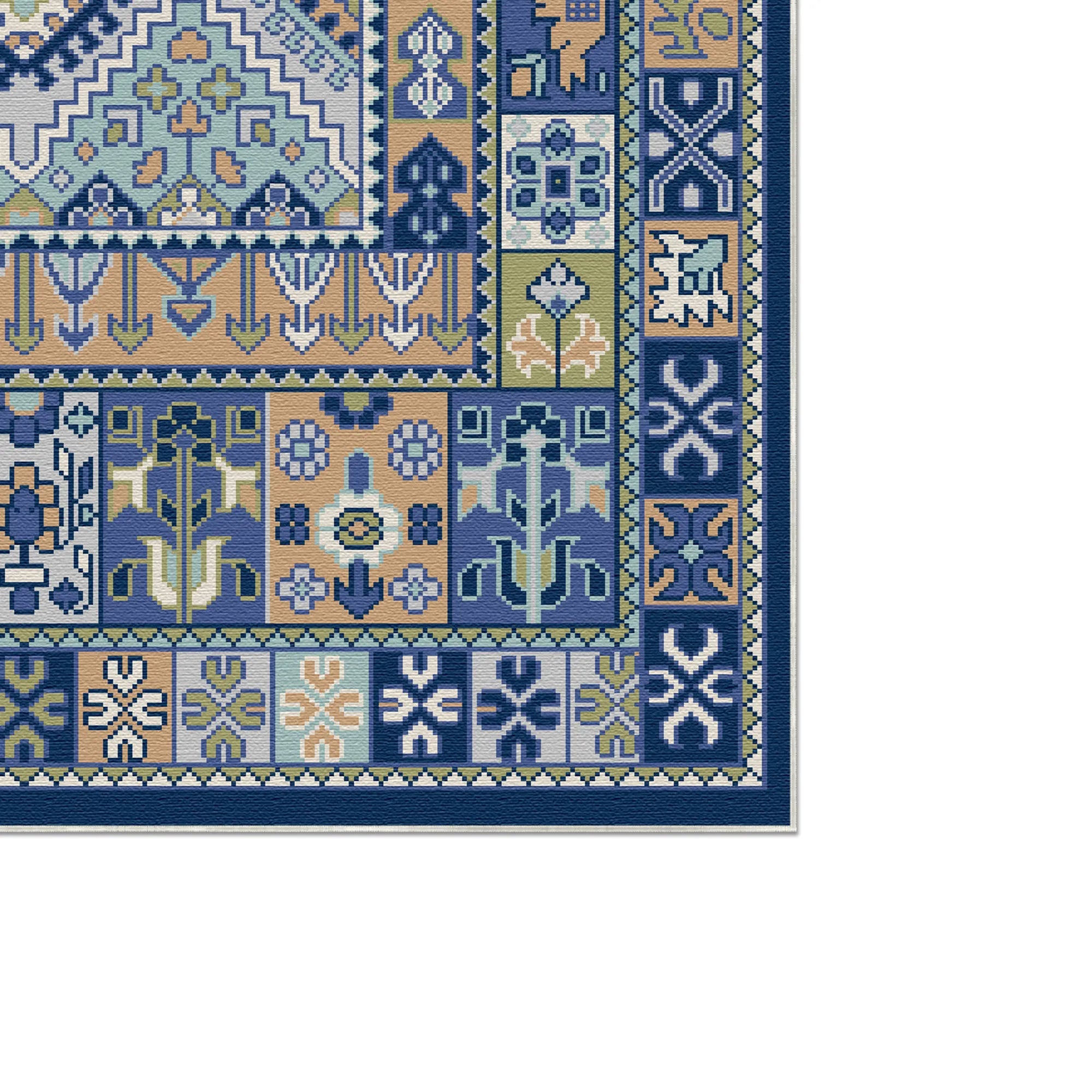 Килим медальйон Astraea Sage Geometric