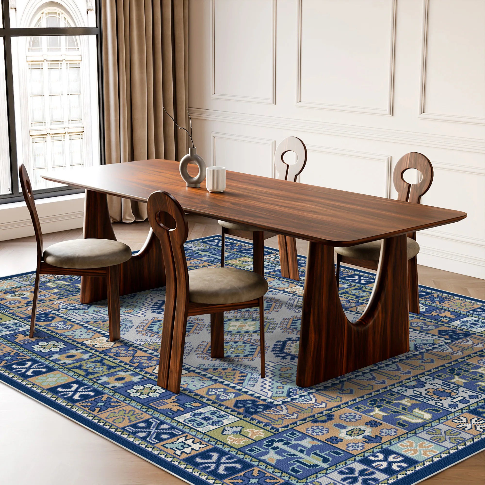 Килим медальйон Astraea Sage Geometric