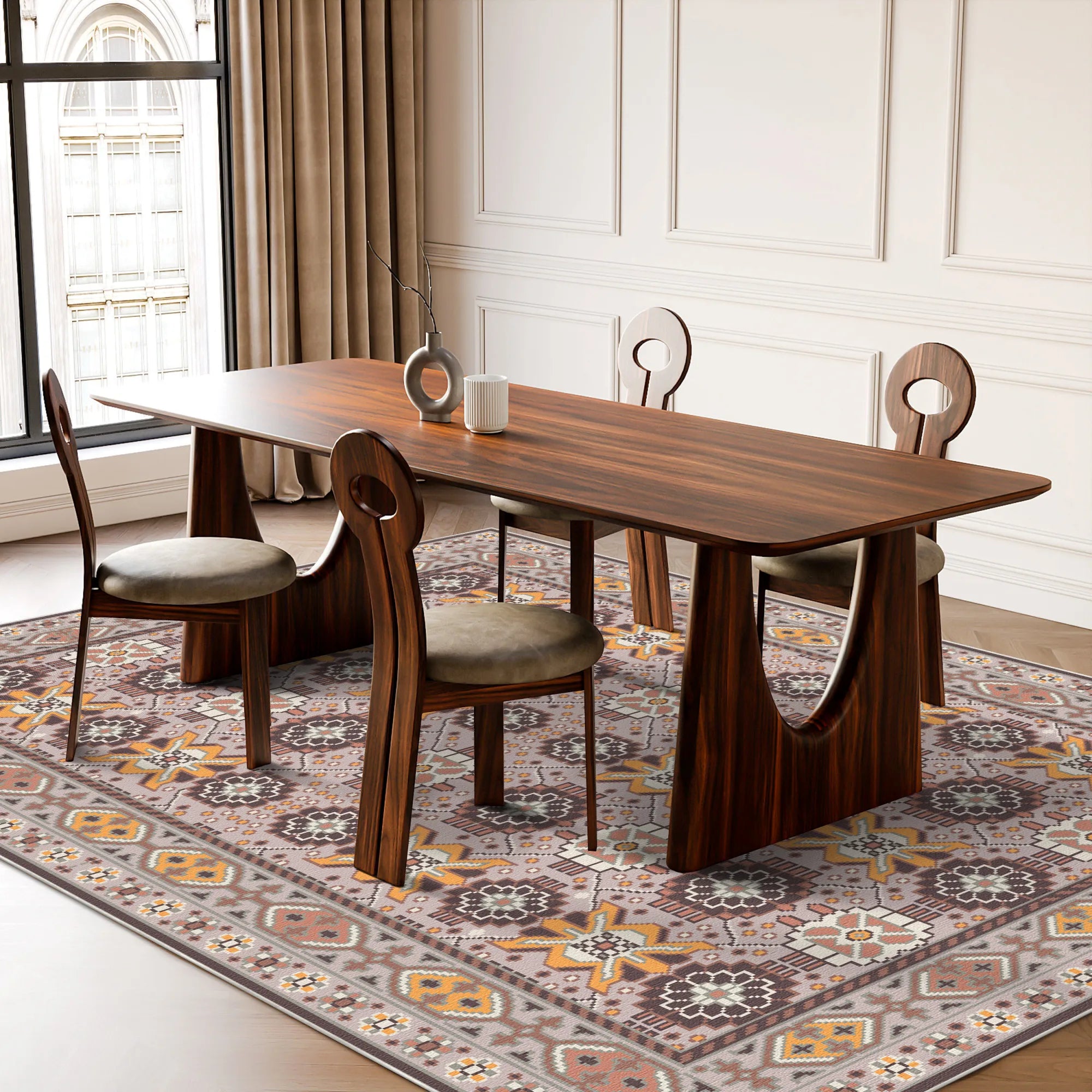 Квітковий килим Caelum Amber Lattice