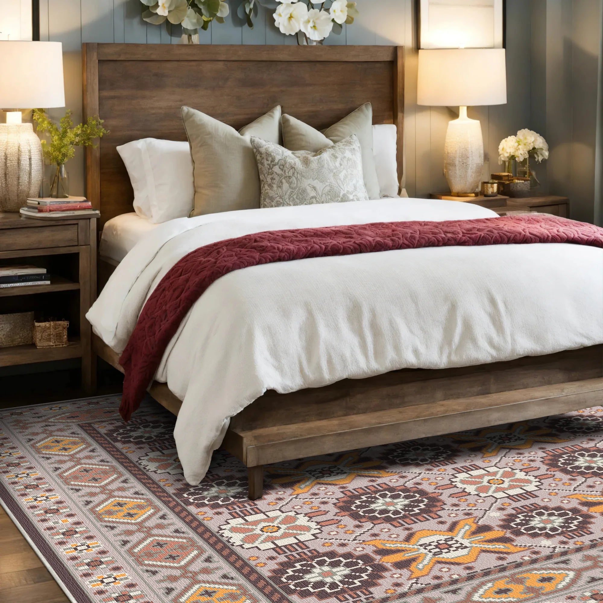 Квітковий килим Caelum Amber Lattice