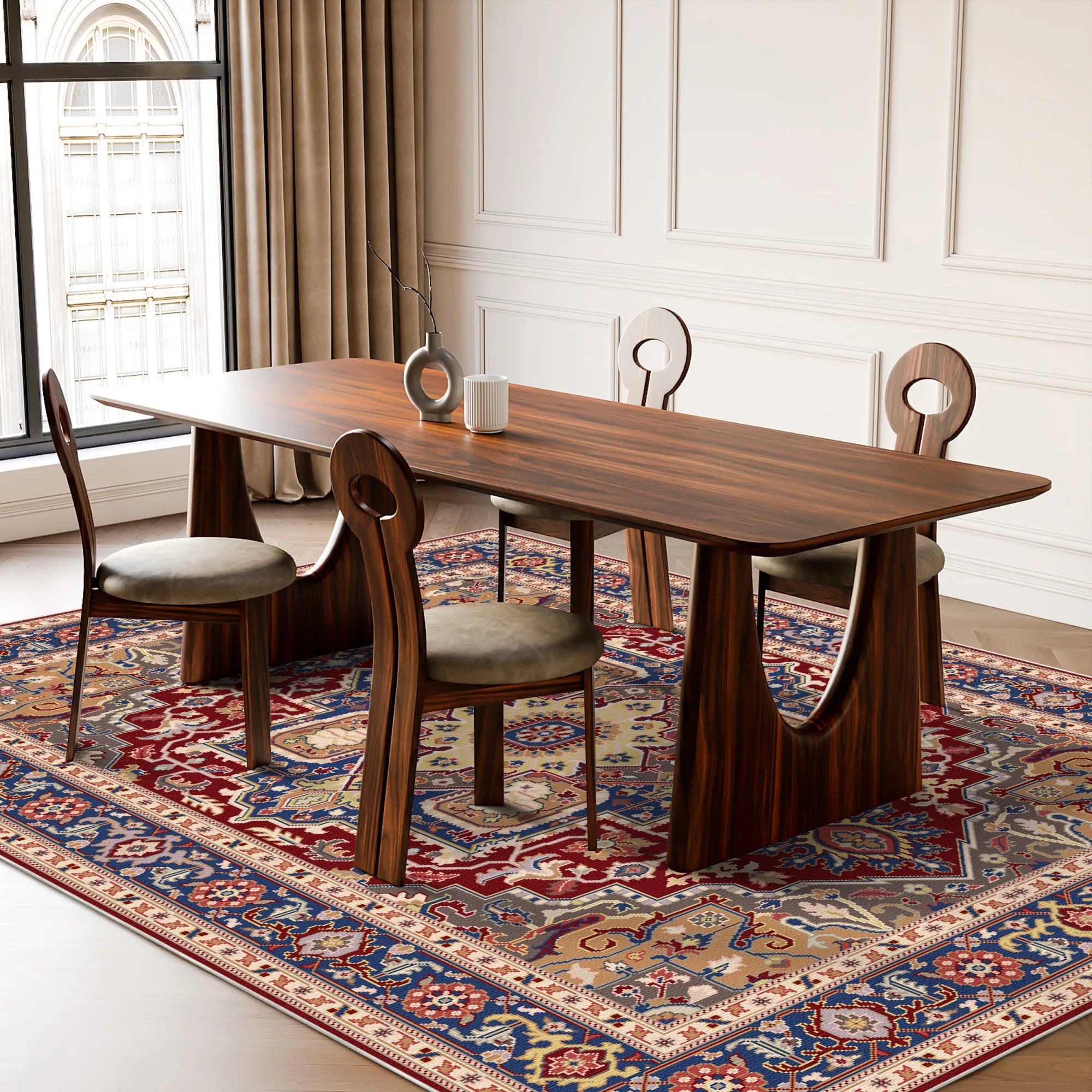 Класичний килим Regalis Crimson Medallion