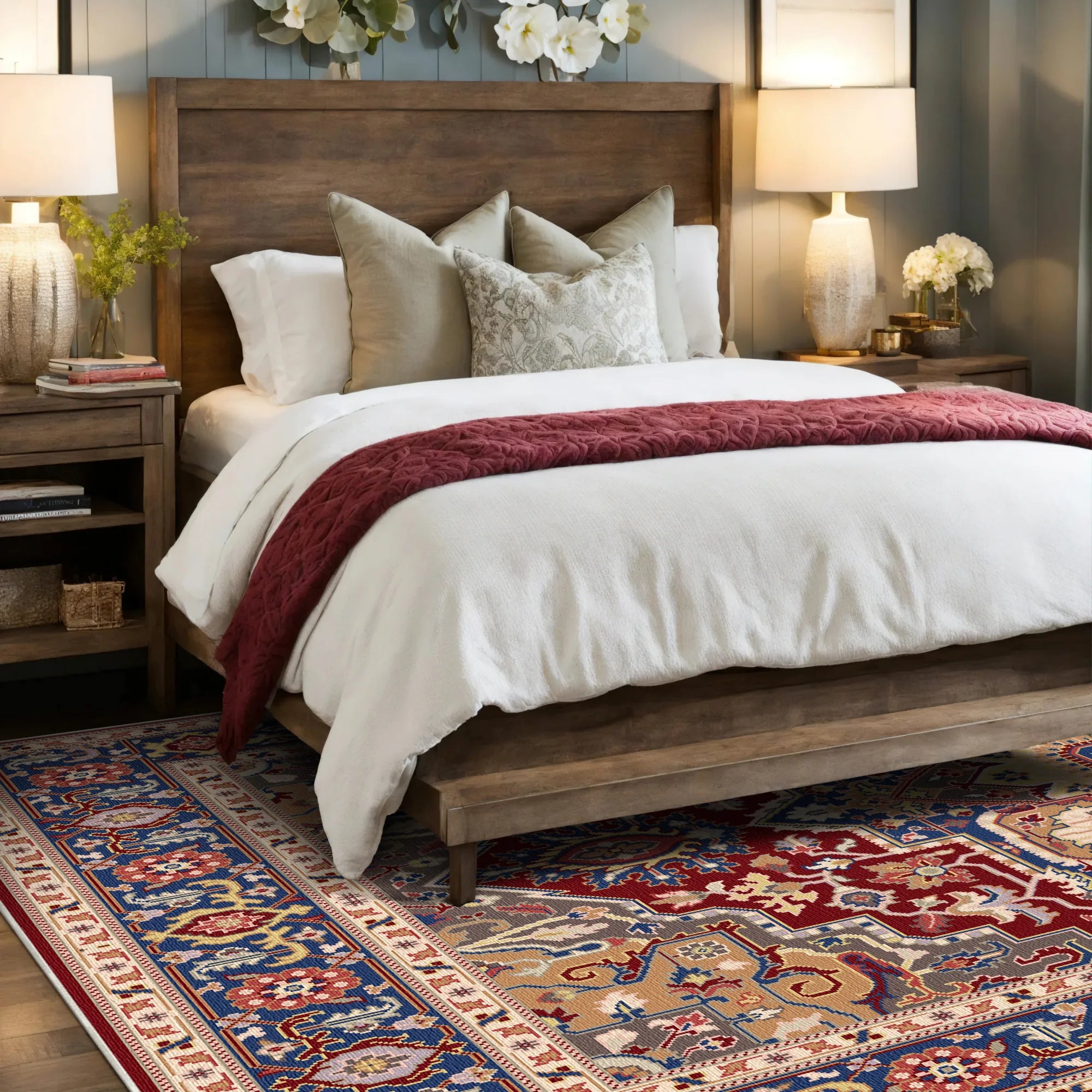 Класичний килим Regalis Crimson Medallion