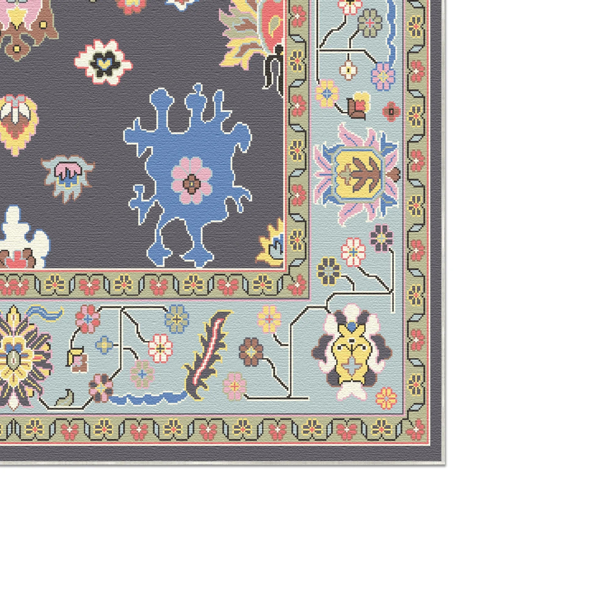 Килим Lyra Midnight Abstract Floral