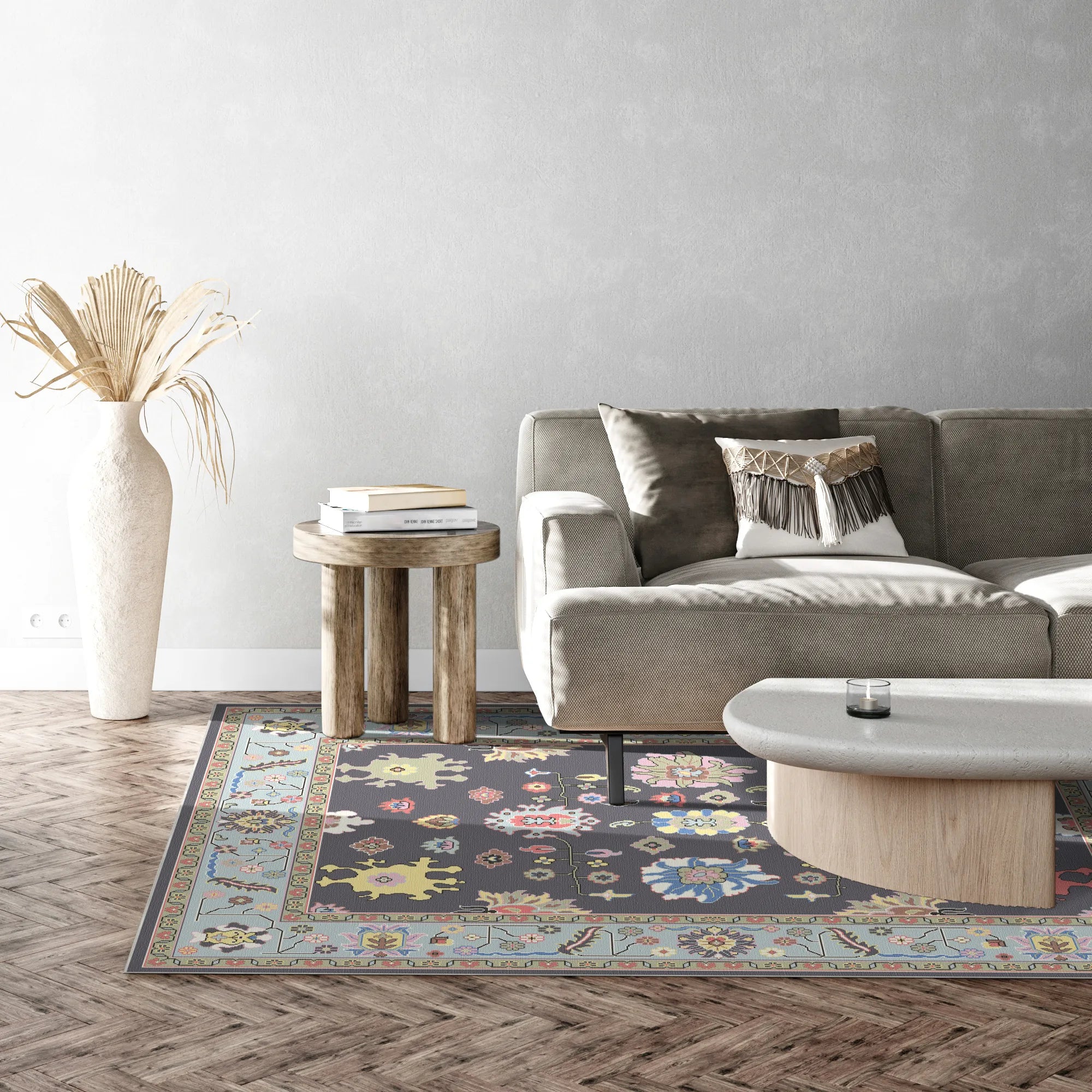 Килим Lyra Midnight Abstract Floral