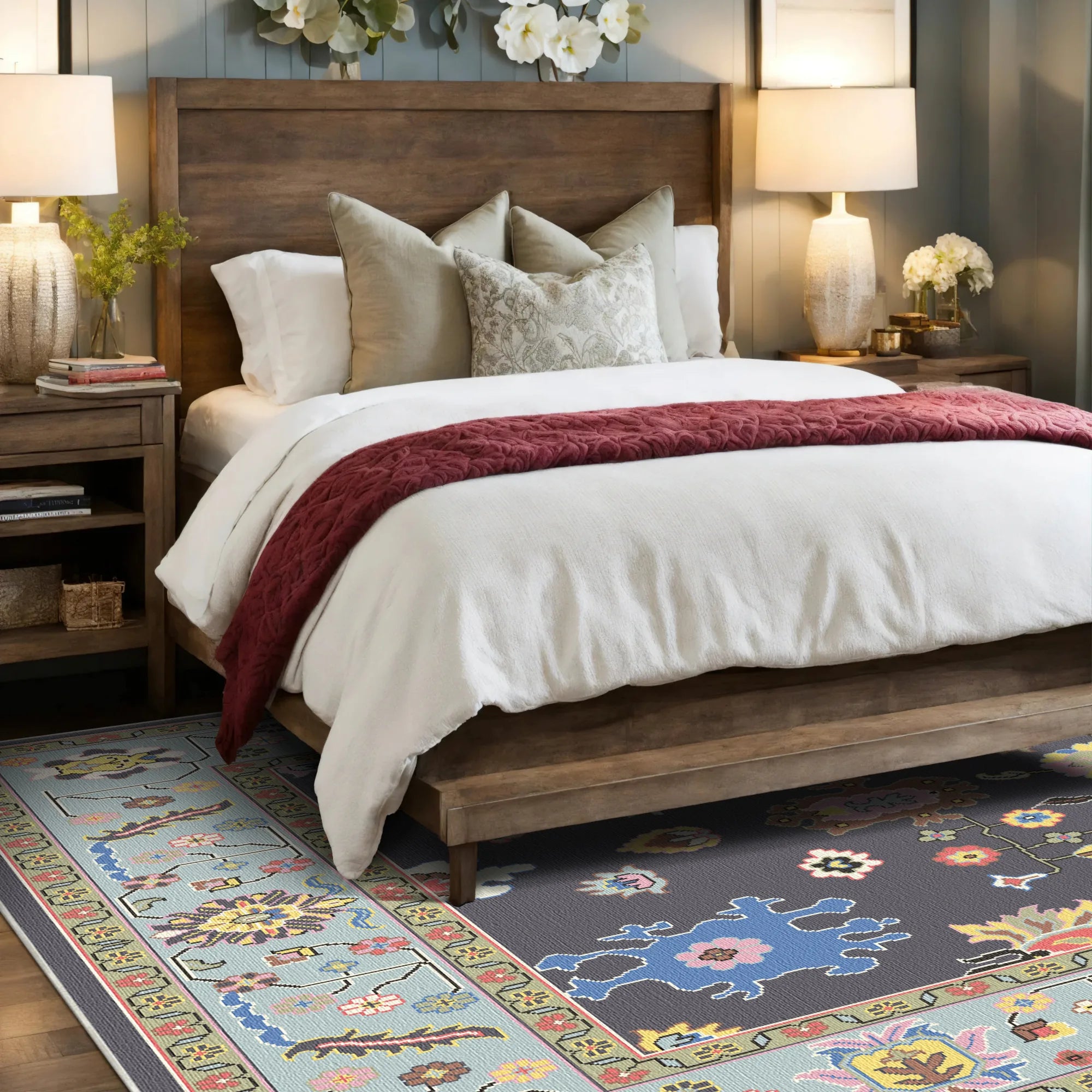 Килим Lyra Midnight Abstract Floral