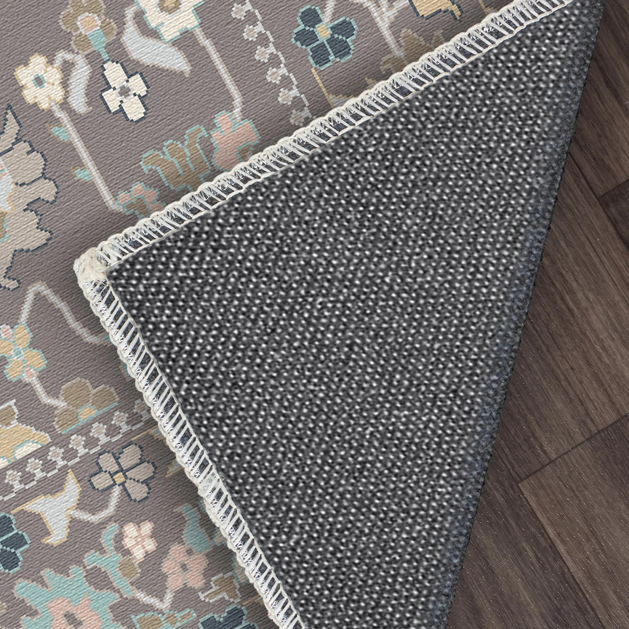 Пастельний вінтажний квітковий килим Aria