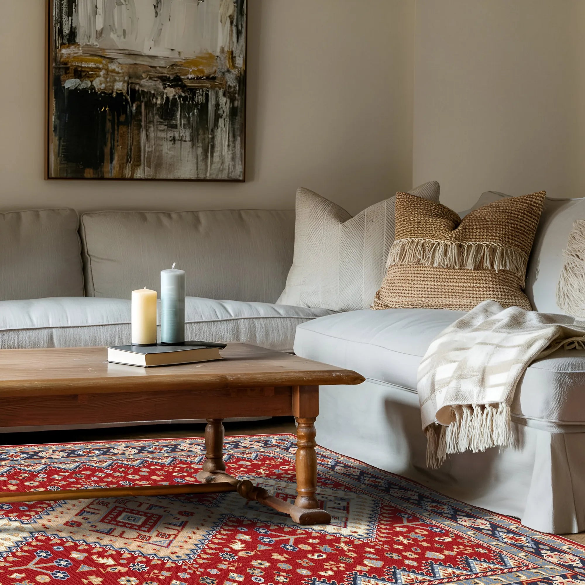 Племінний килим Kaya Crimson Diamond