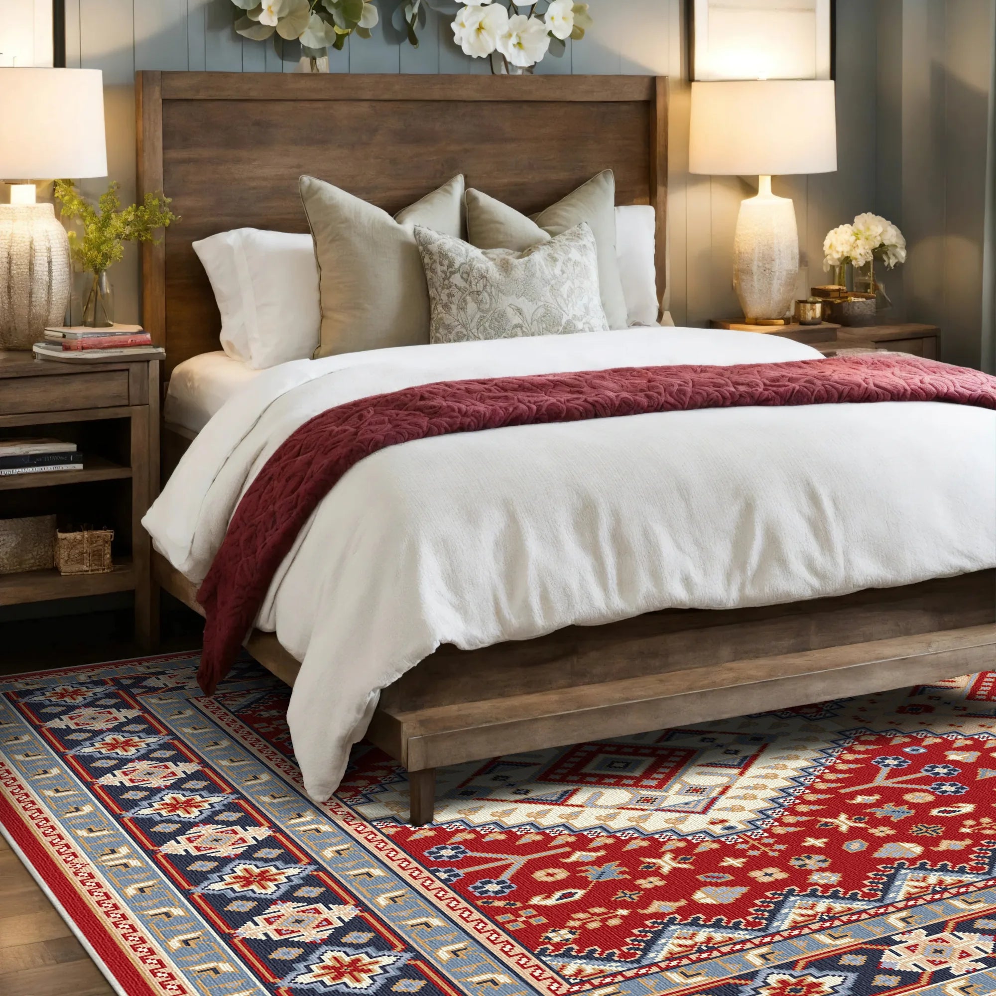 Племінний килим Kaya Crimson Diamond