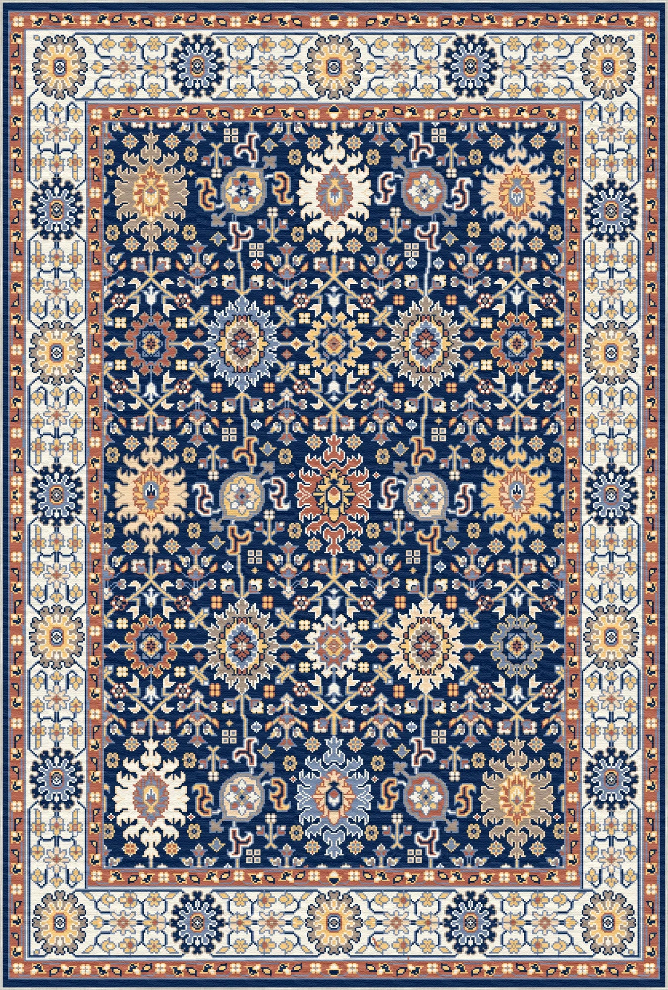 Килим медальйон Королівський сапфір