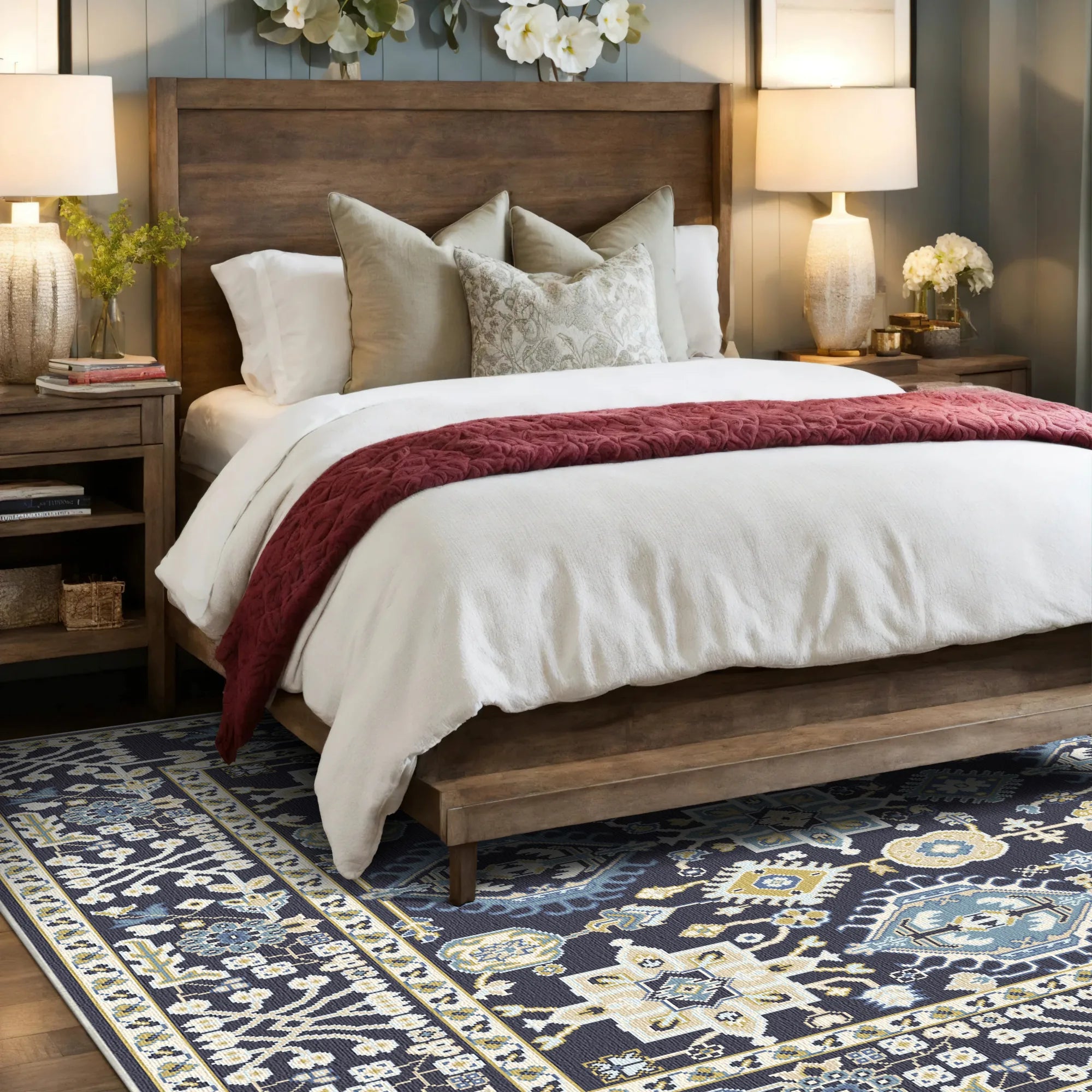 Геометричний килим Vortex Obsidian Zenith