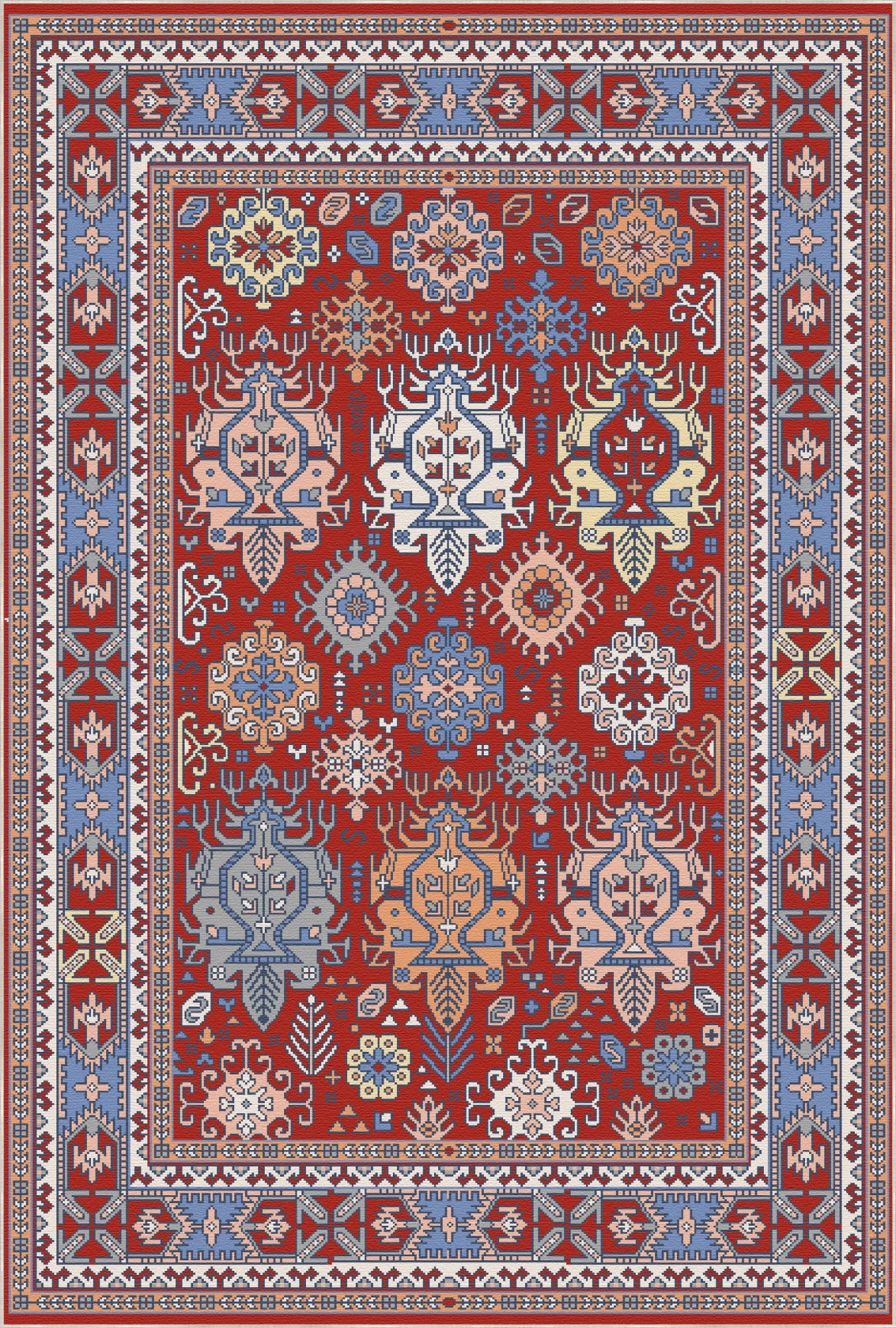 Племінний килим Zora Terracotta Totem