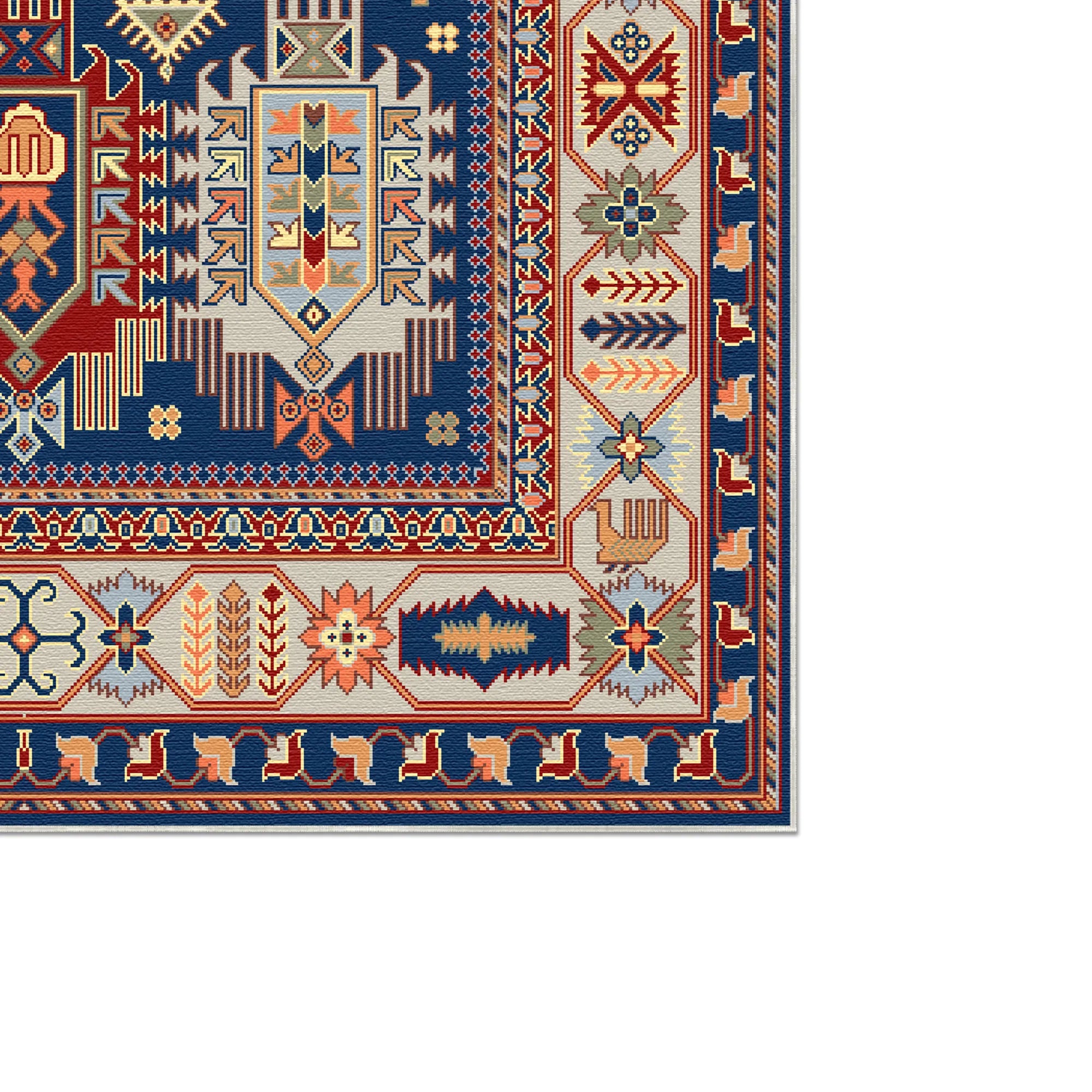 Килим Atlas Indigo Dynasty з геометричним візерунком