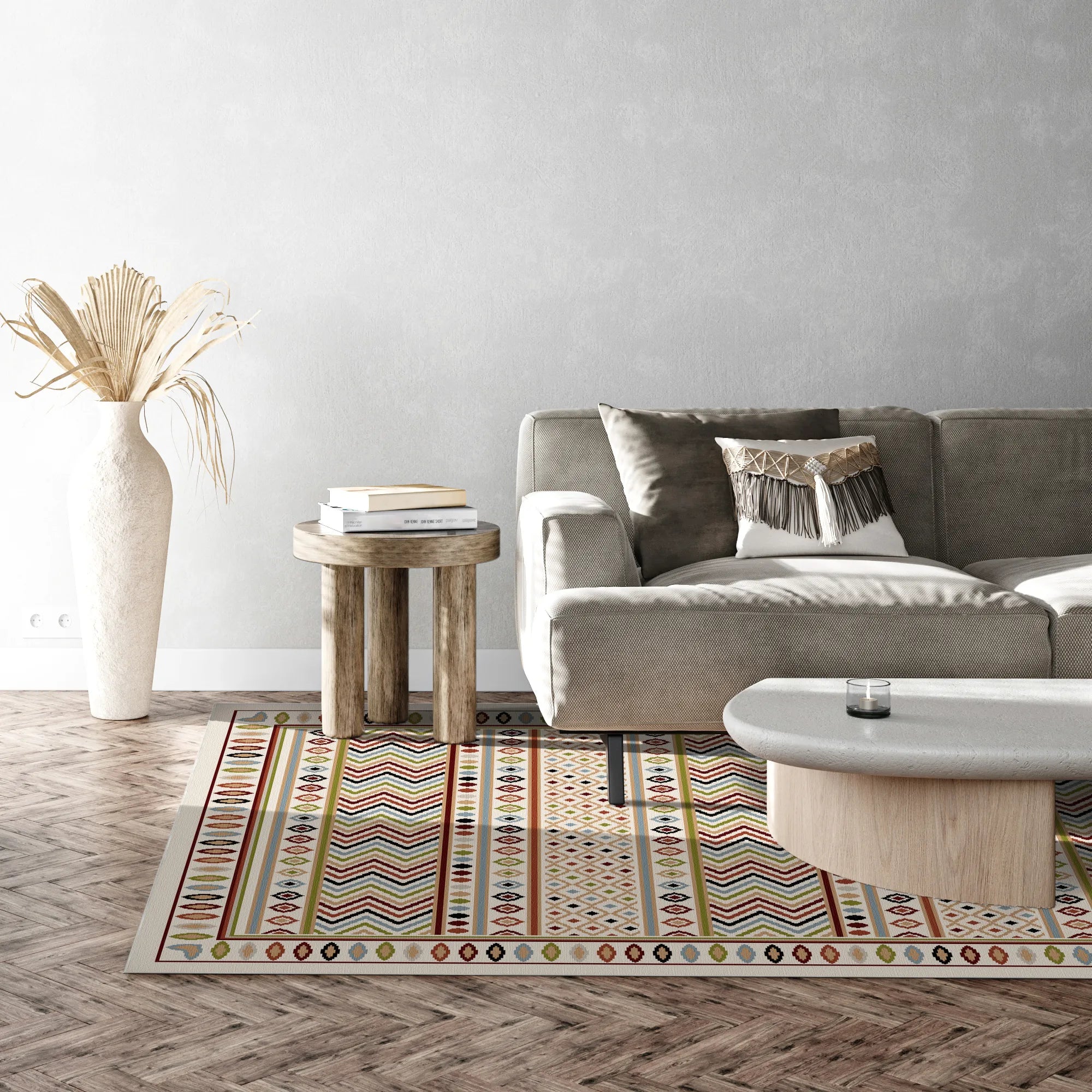 Килимок Mesa з геометричним малюнком що прається