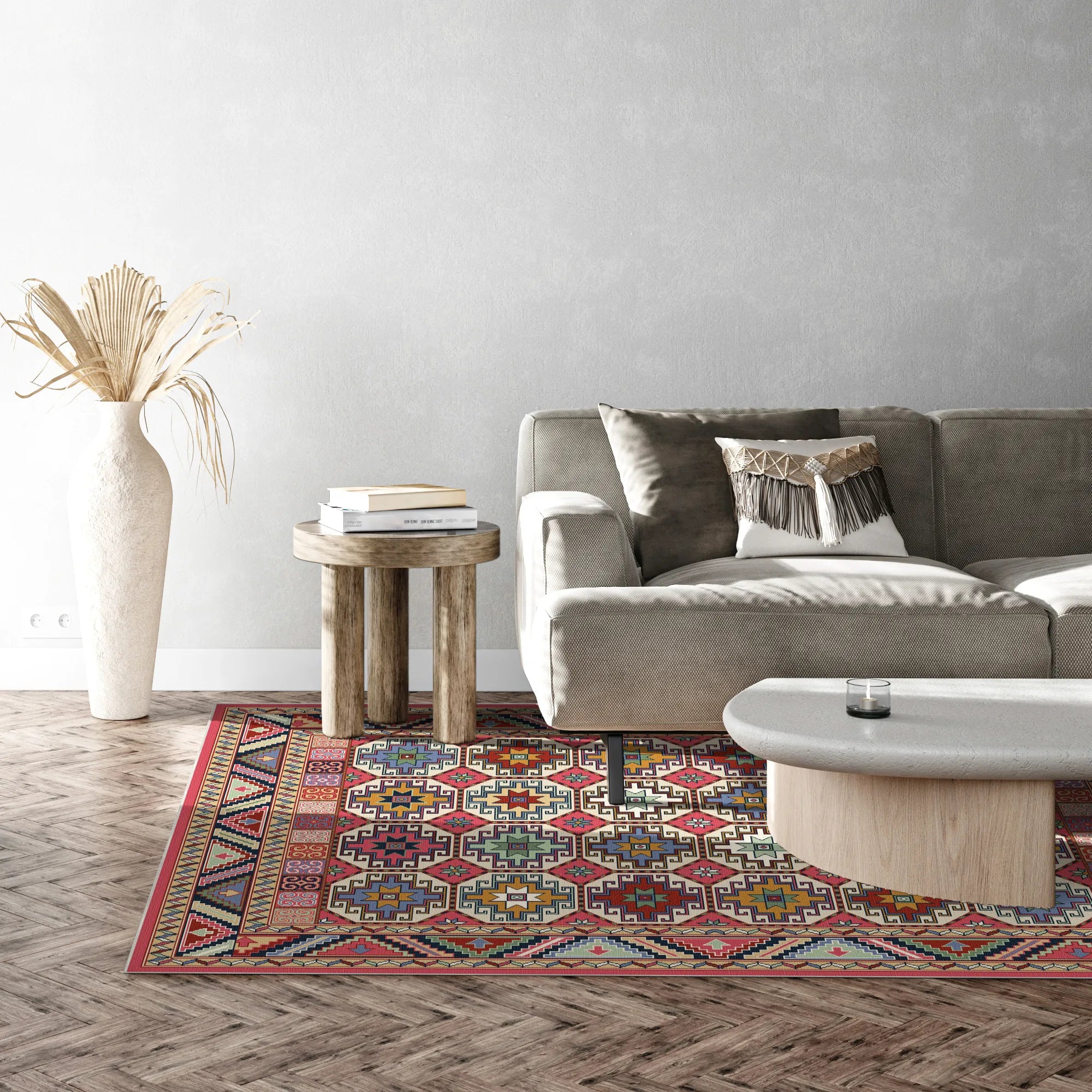 Килим Nova Rose Mosaic з геометричним візерунком