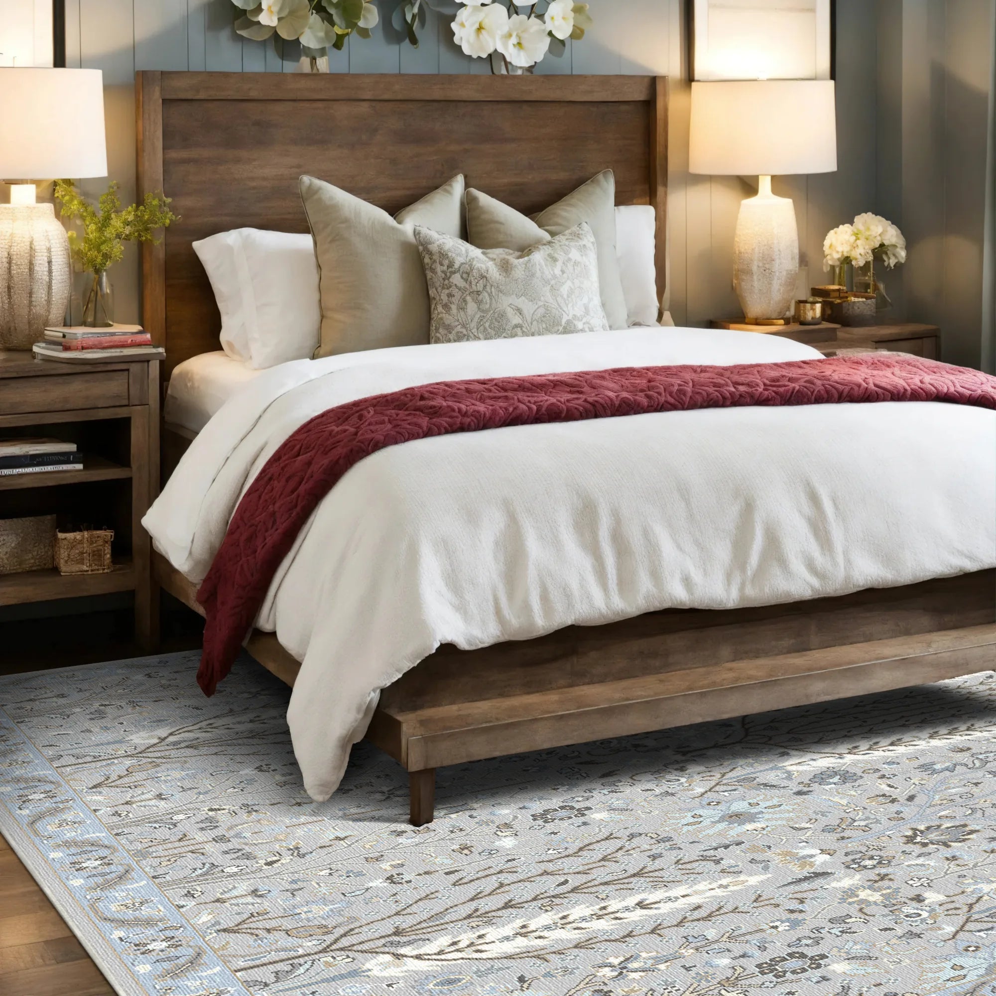 Квітковий килим Nora Silver Arbor