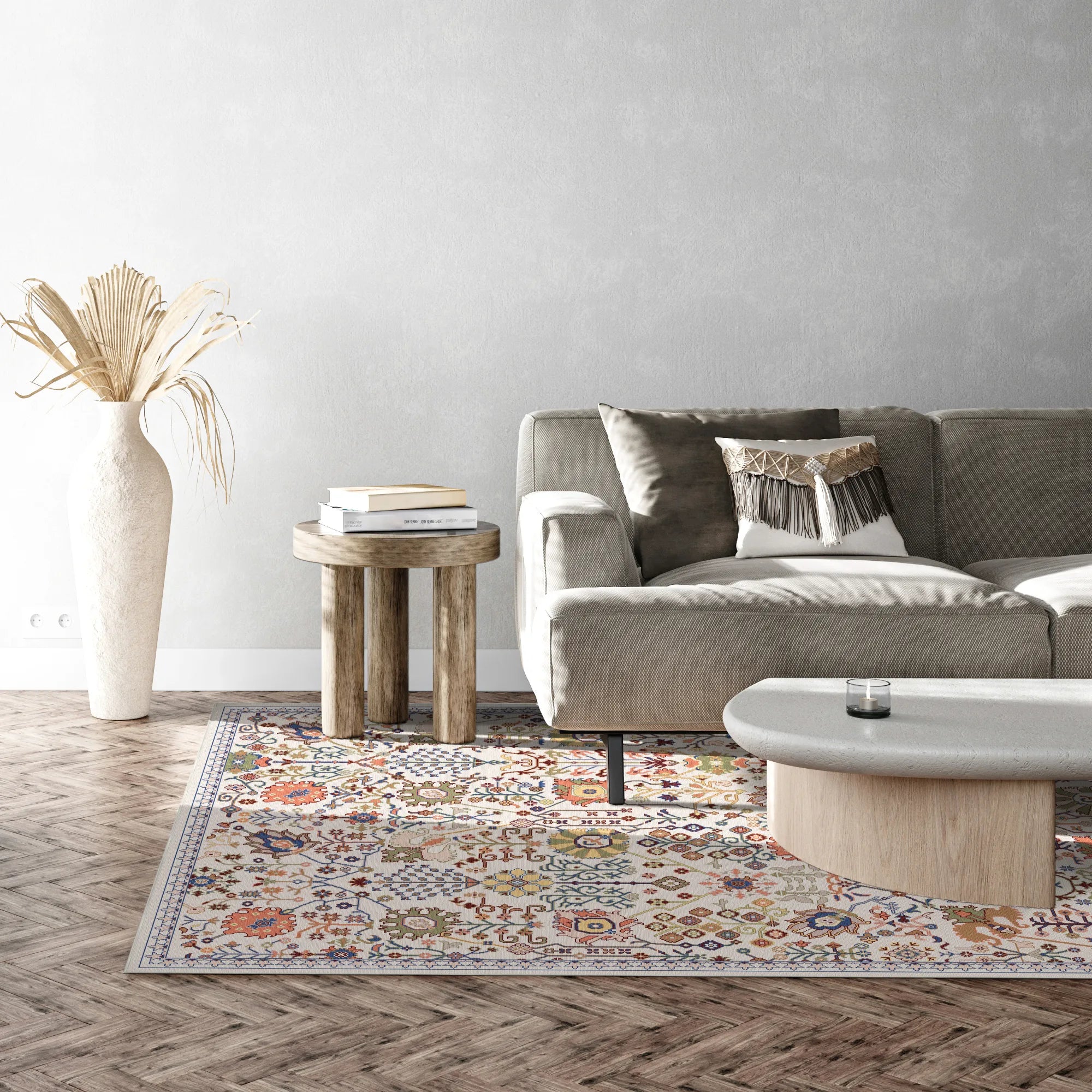 Килим Vesta Ivory Orchard з ботанічним візерунком