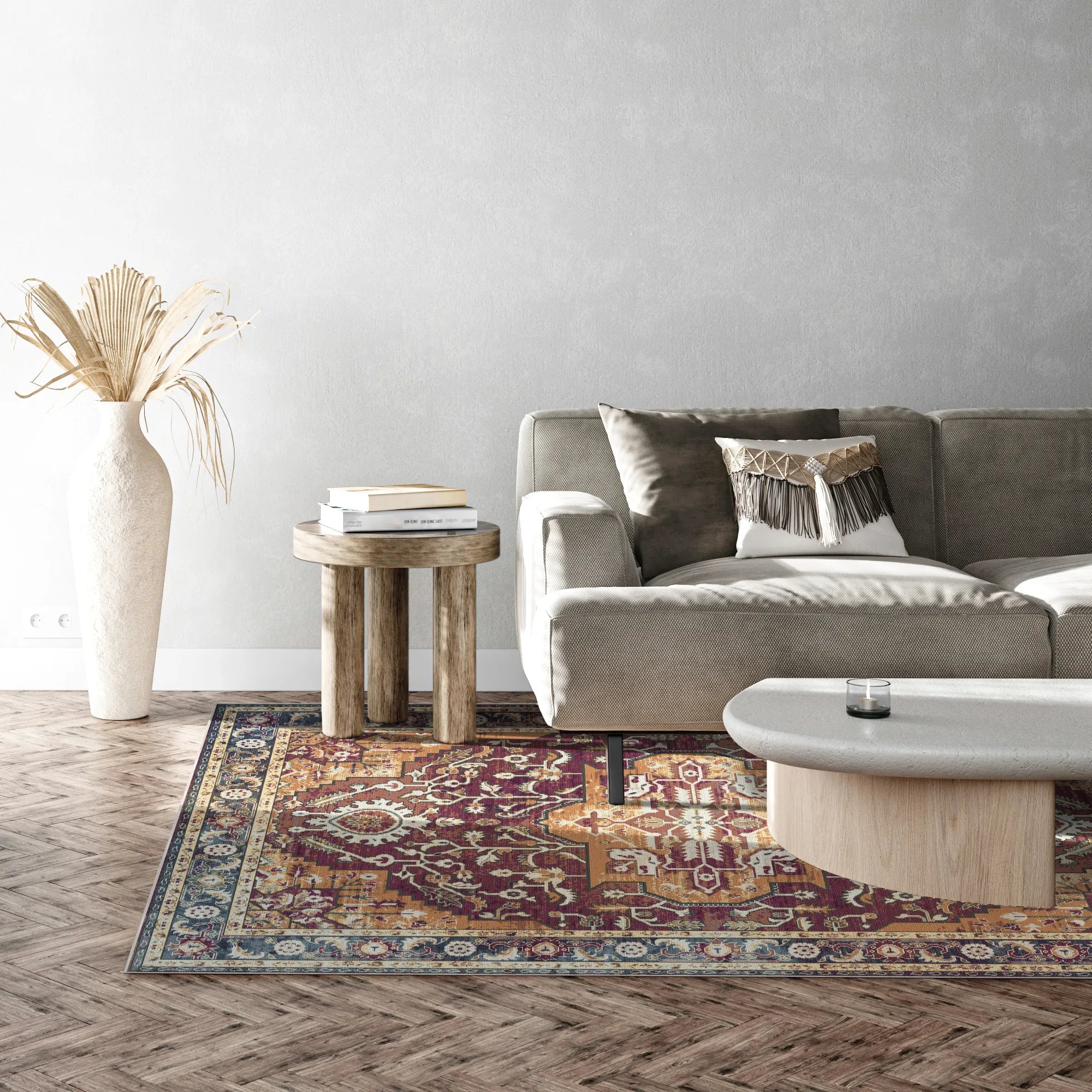 Суверенний медальйонний килим Cyra Garnet