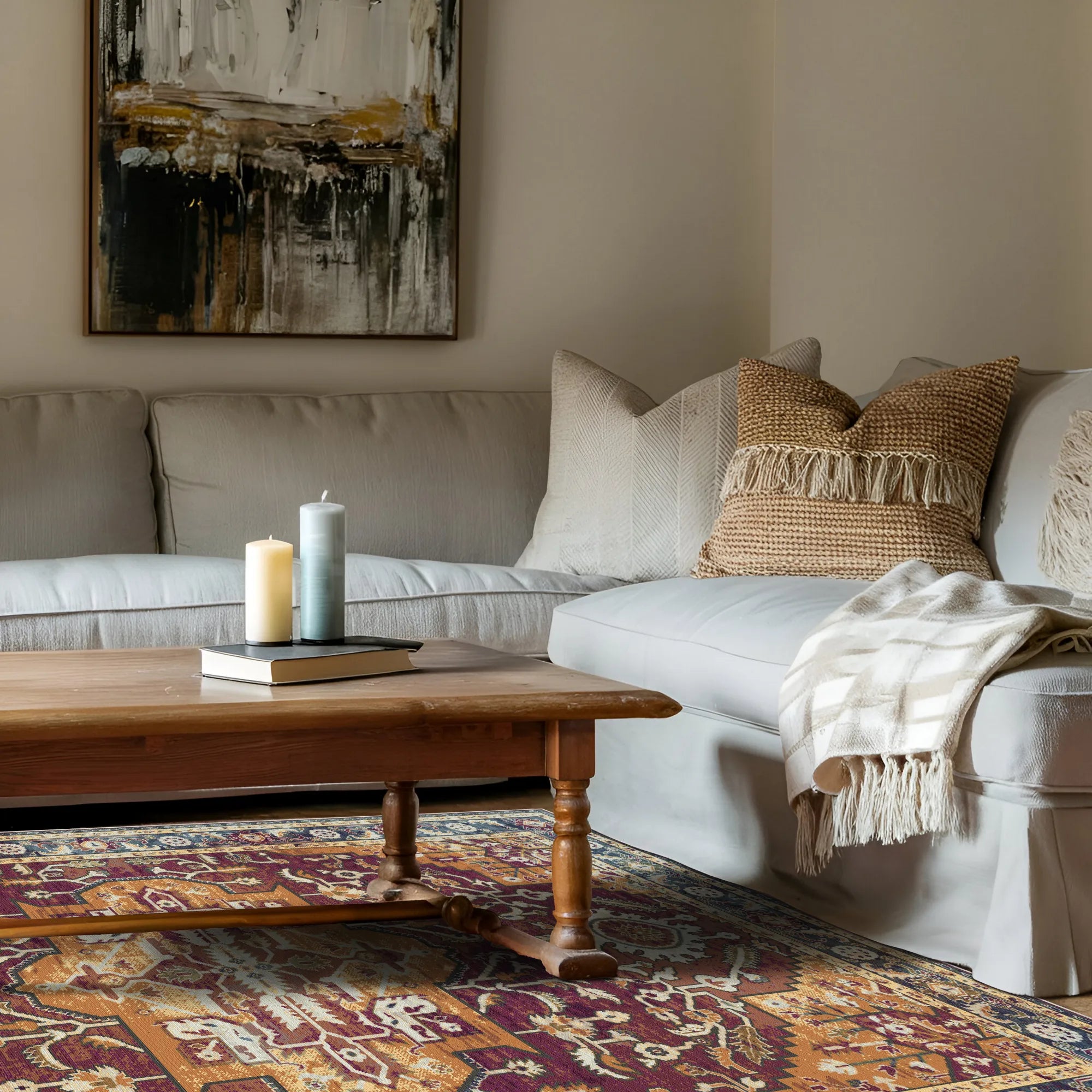 Суверенний медальйонний килим Cyra Garnet