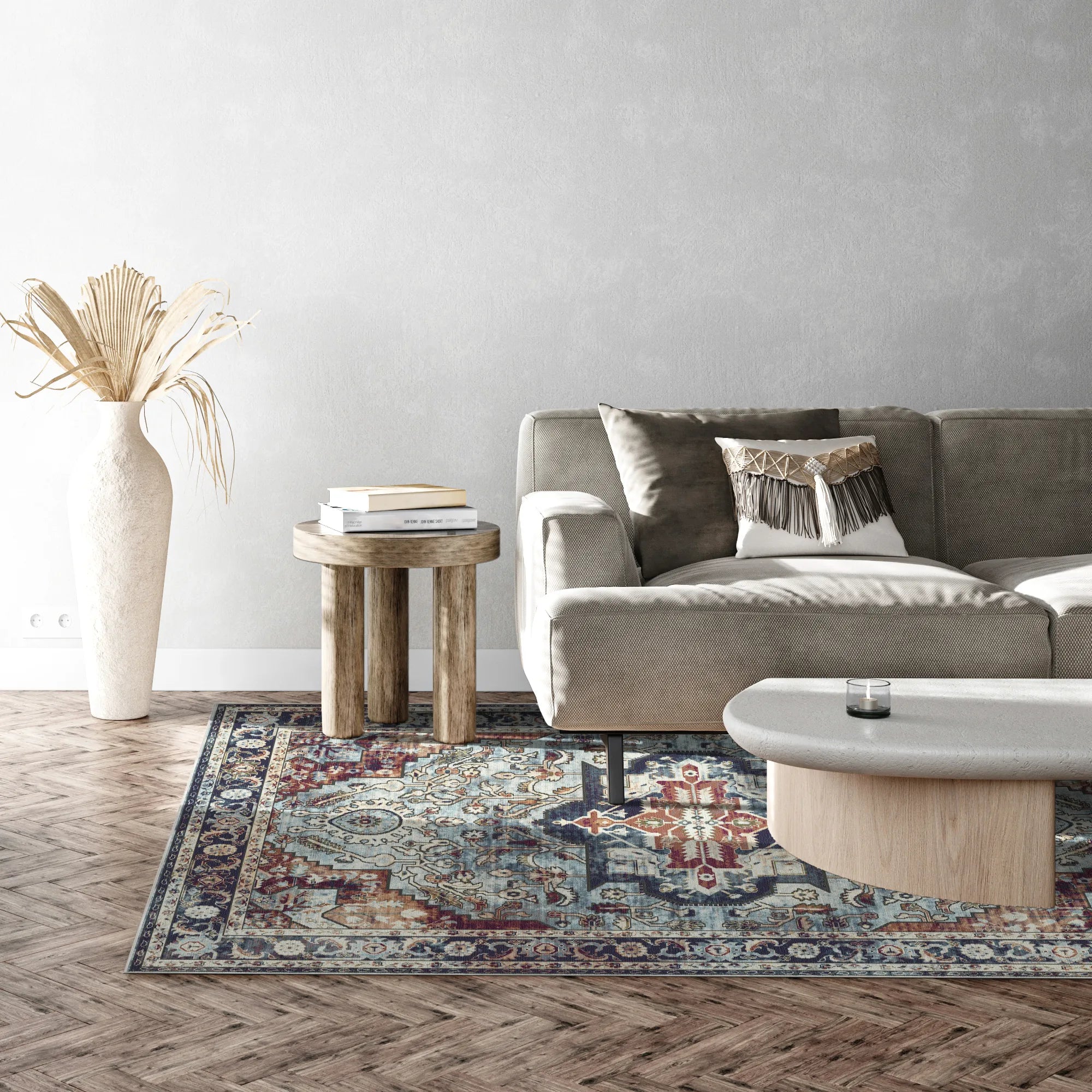 Килим медальйон Caspian Slate Sovereign