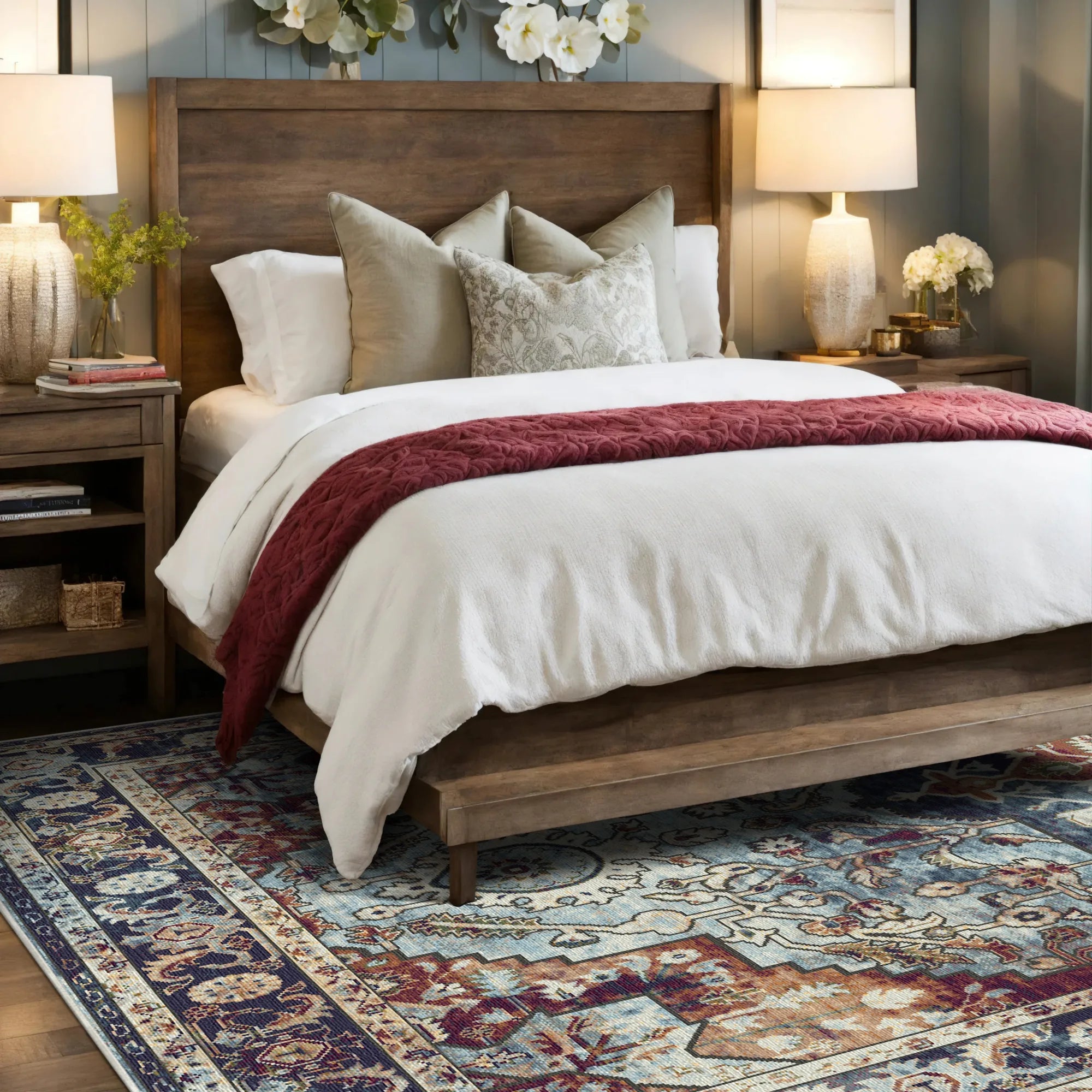 Килим медальйон Caspian Slate Sovereign