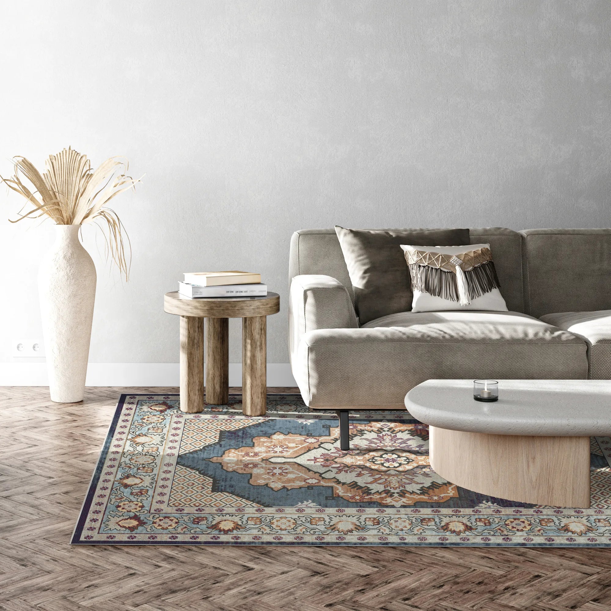 Килим з медальйоном Atlas Slate Diamond