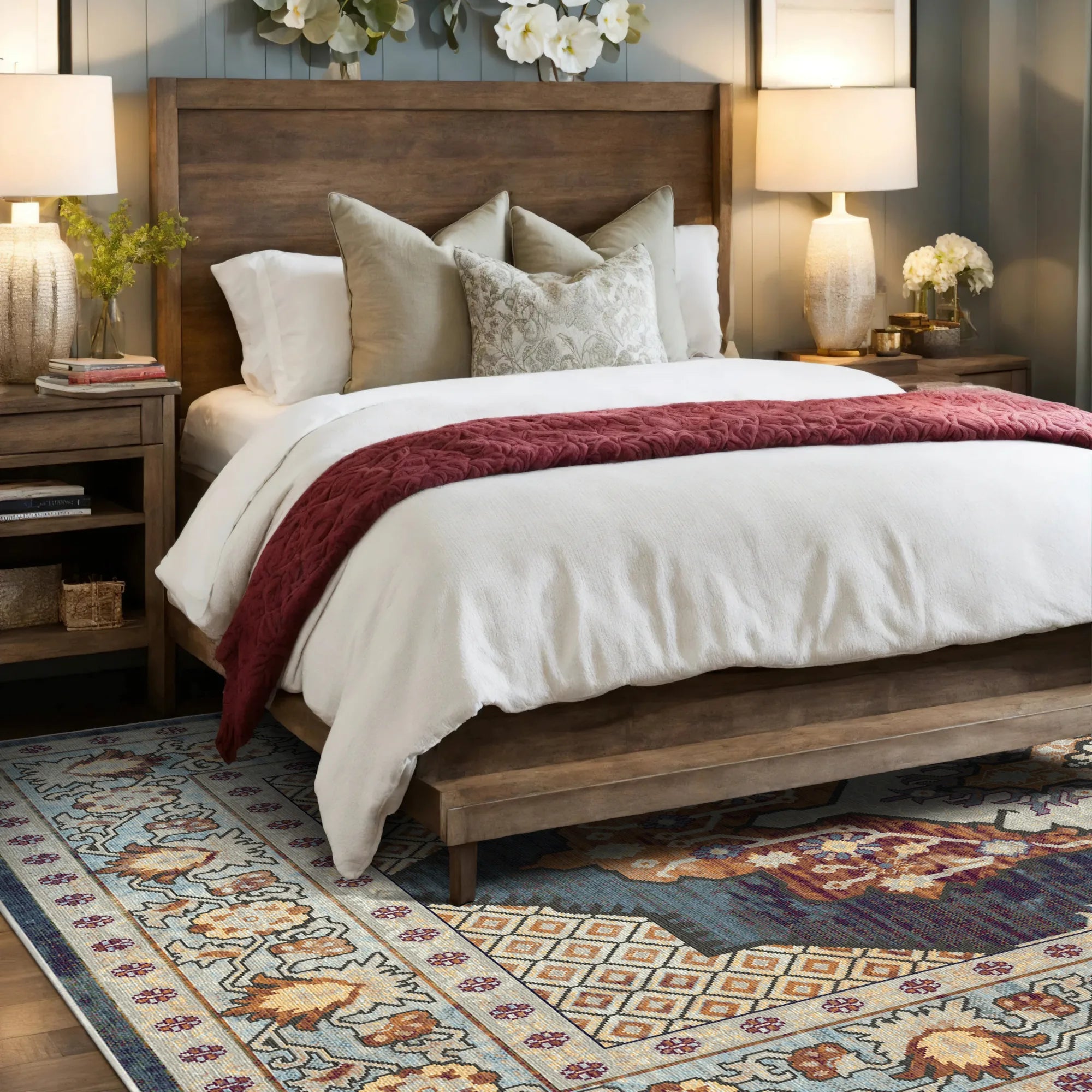 Килим з медальйоном Atlas Slate Diamond