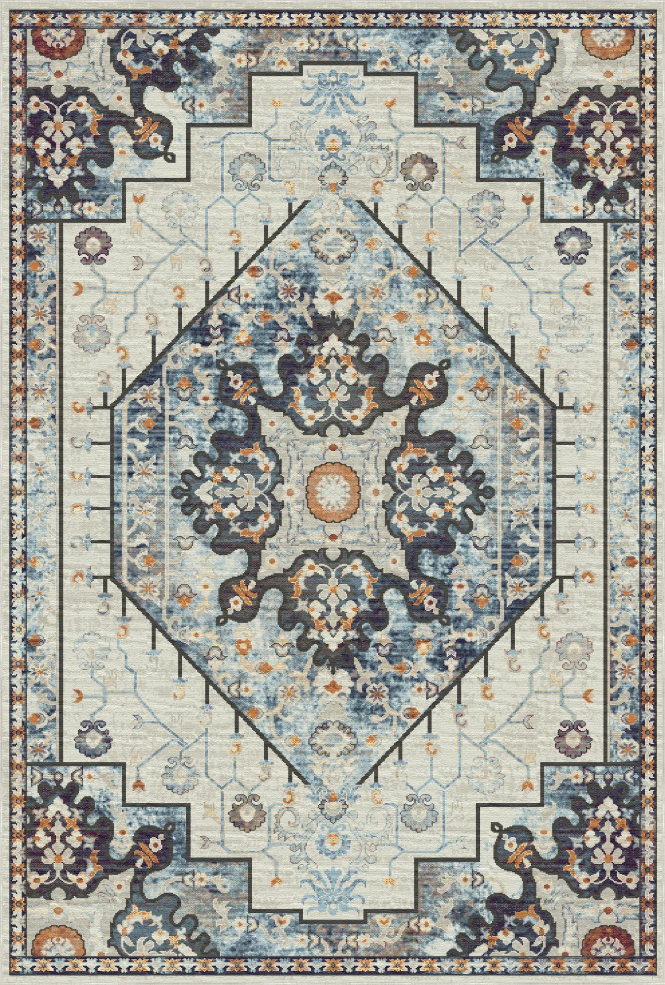 Килим медальйон Sterling Ivory