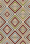 Килим Sierra Prism Geometric, що миється Червоний