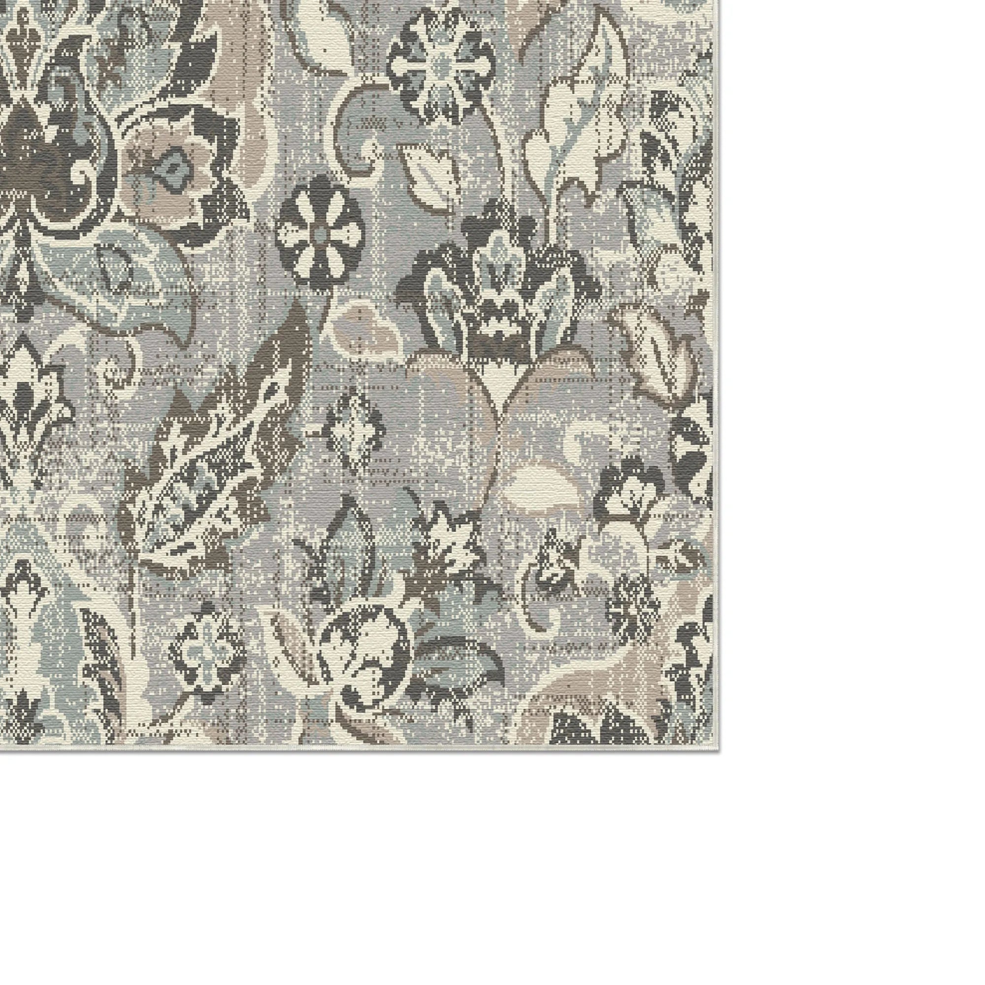 Килим Camille Gray Damask, що миється
