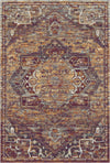 Килим Zion Plum Rust з емблемою-медальйоном Слива