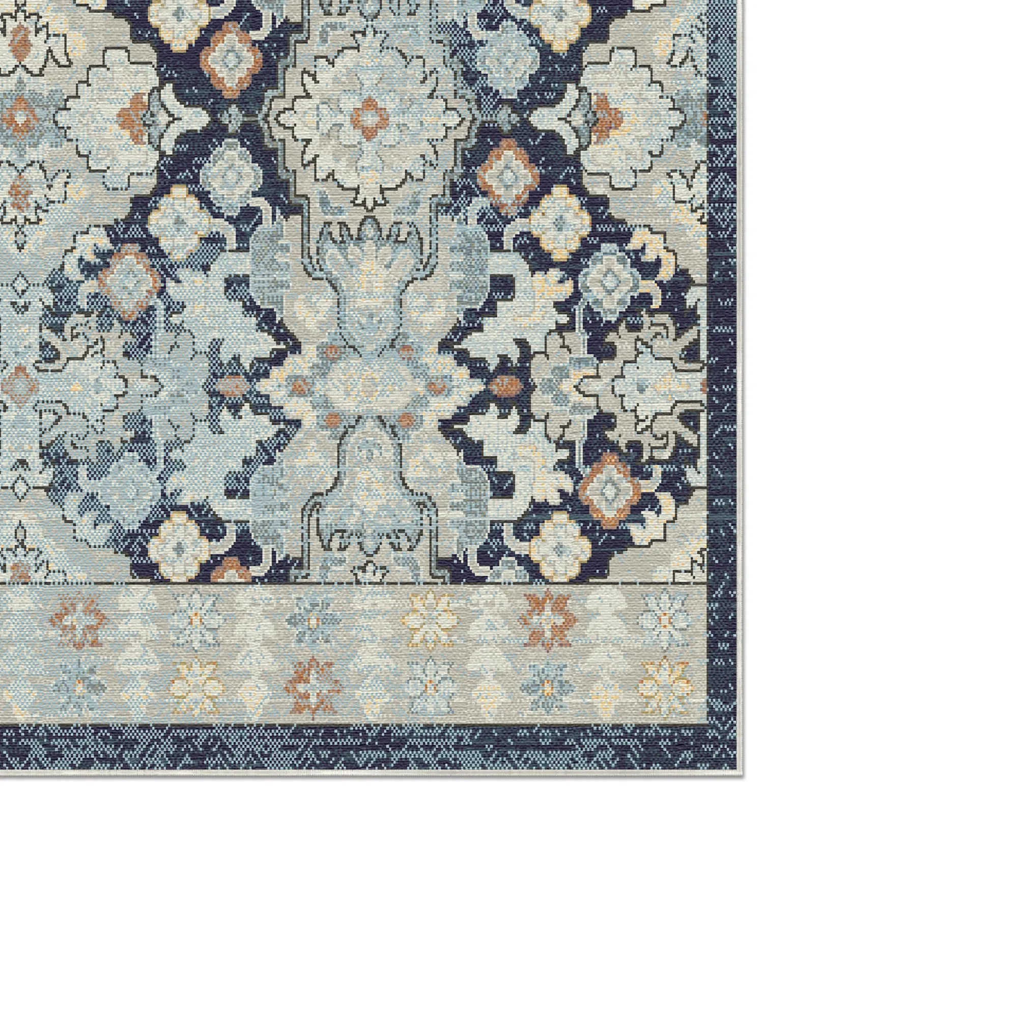 Геометричний килим Lumina Slate Navy