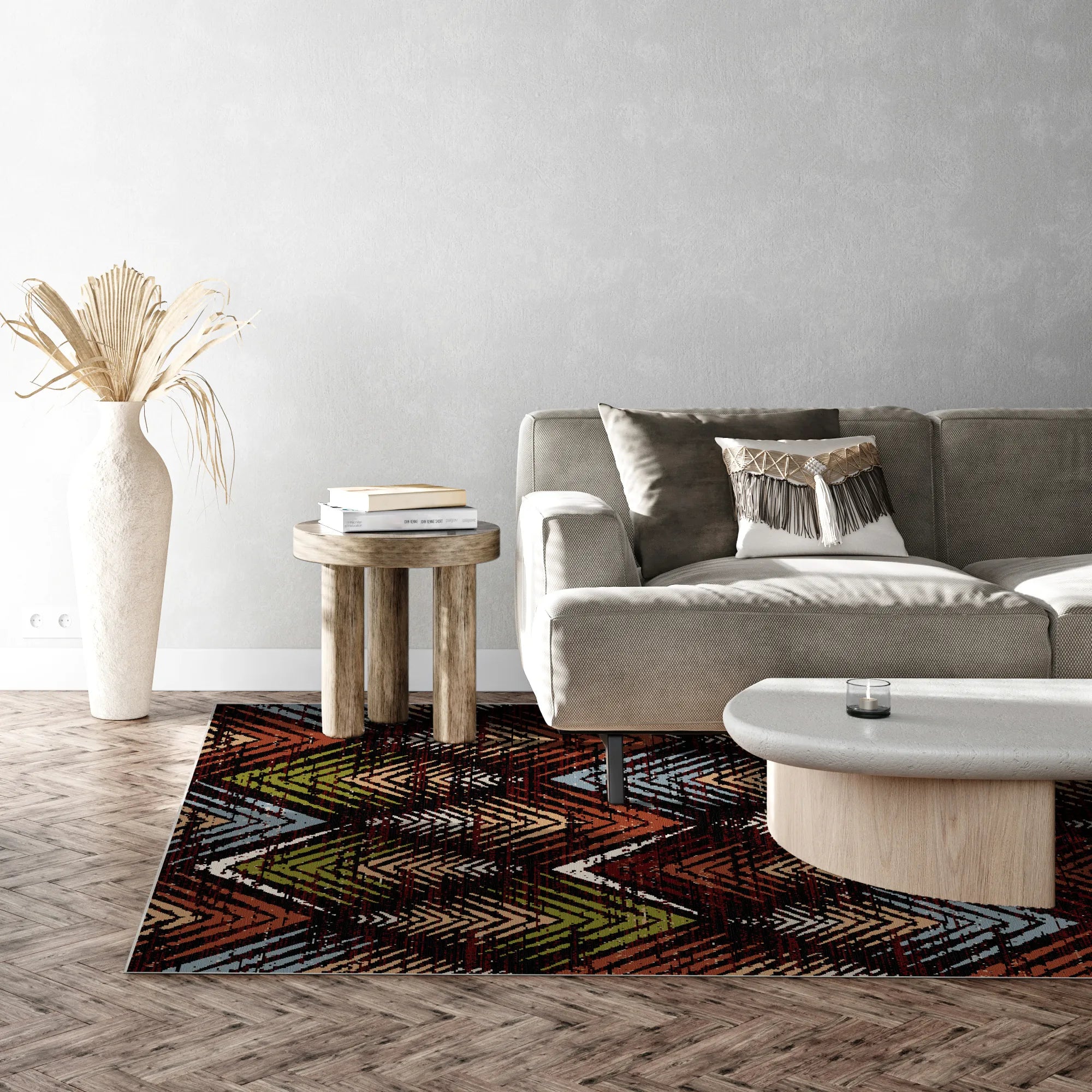 Килим Ember Peak Abstract що прається