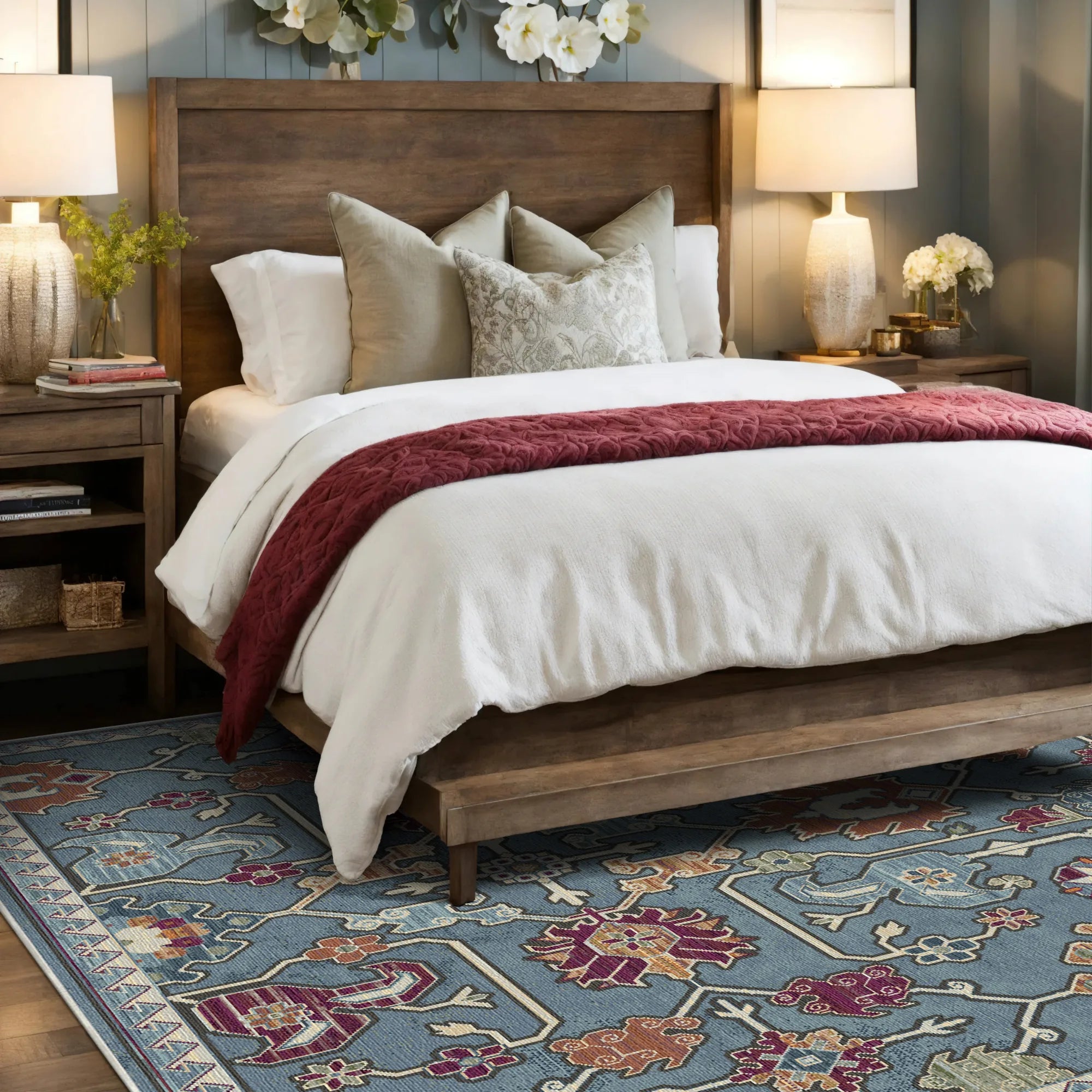 Міфічний фольклорний килим індиго