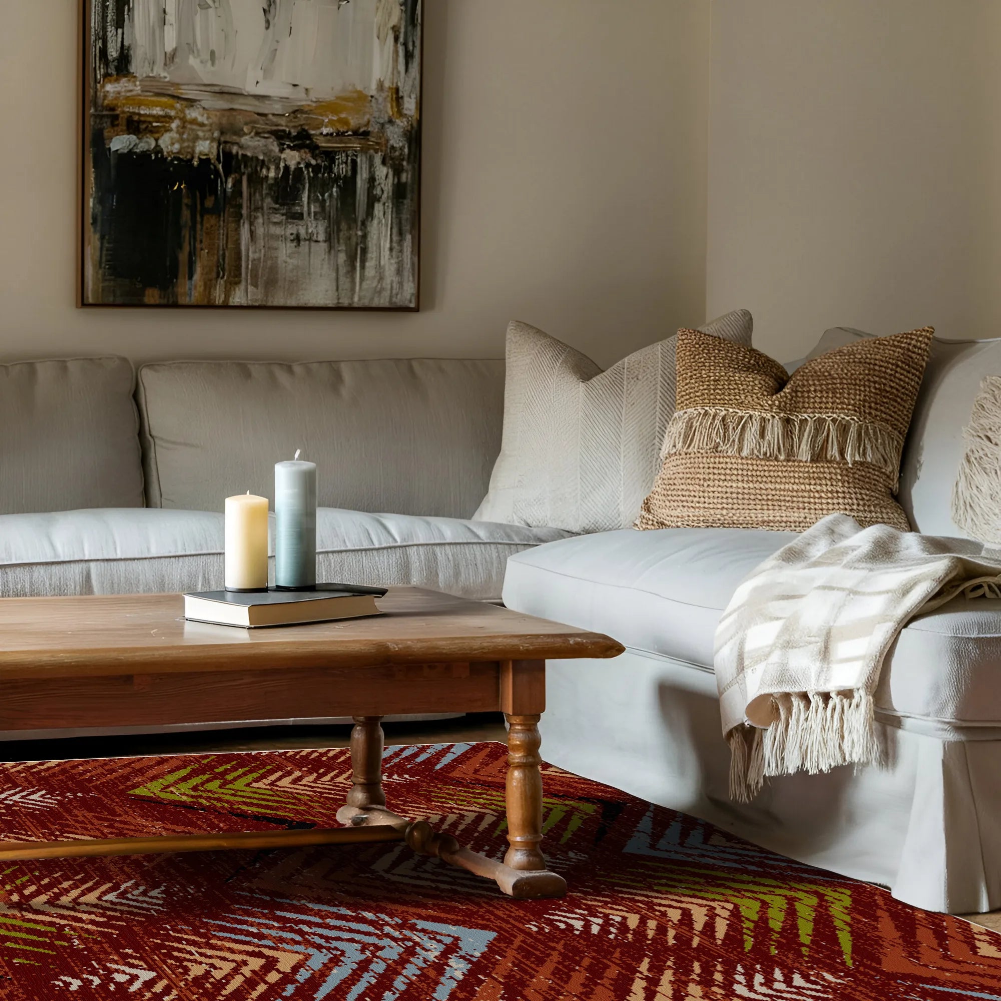 Килим Scarlet Valley Abstract що прається