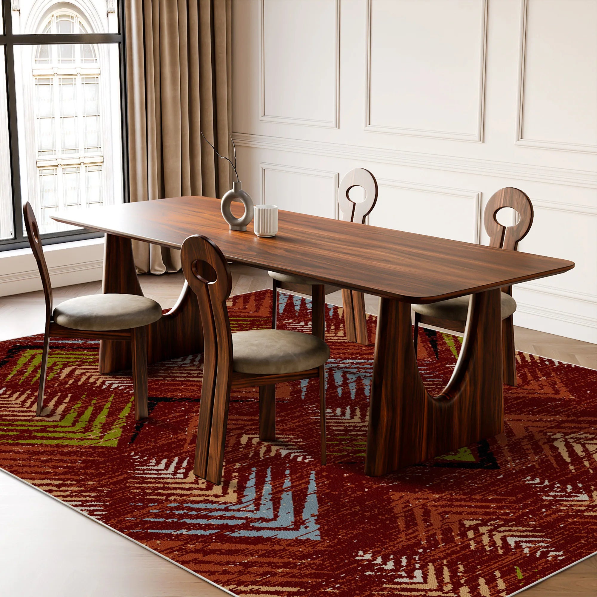 Килим Scarlet Valley Abstract що прається