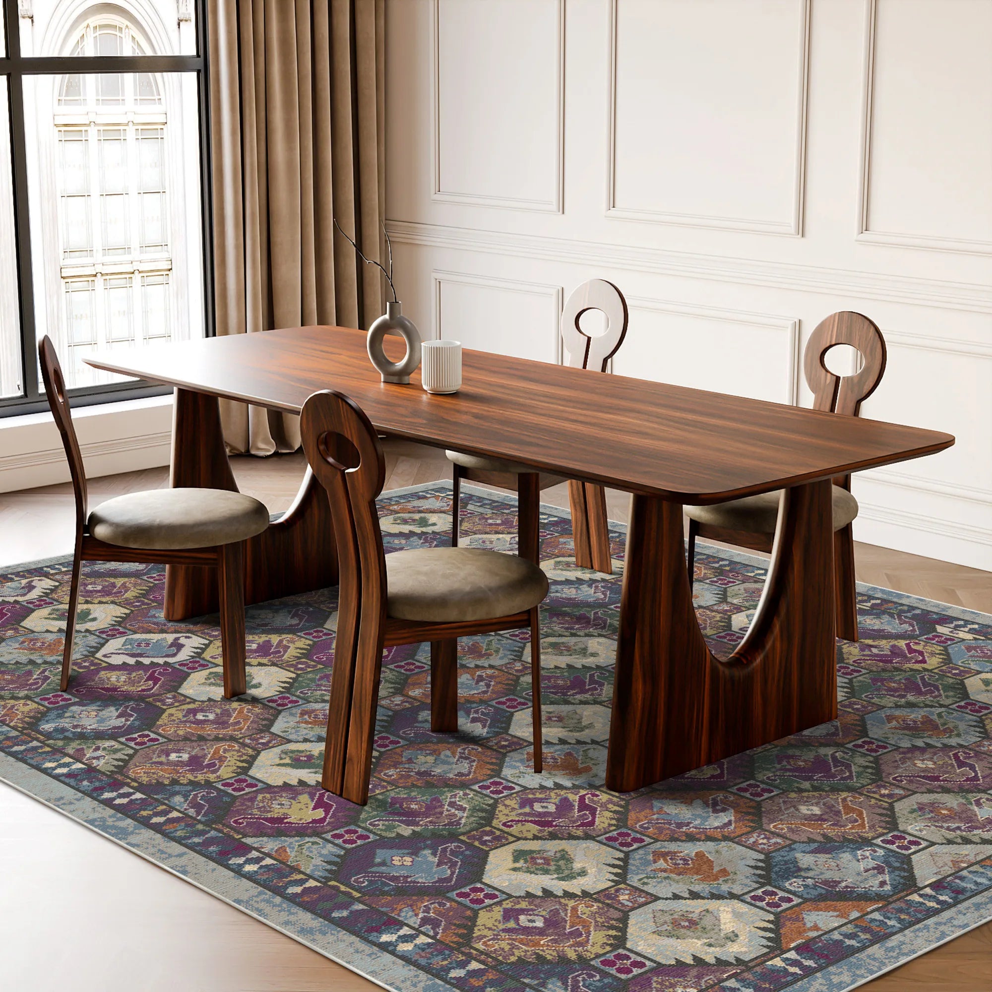 Мозаїчний килим Нічний коштовний камінь