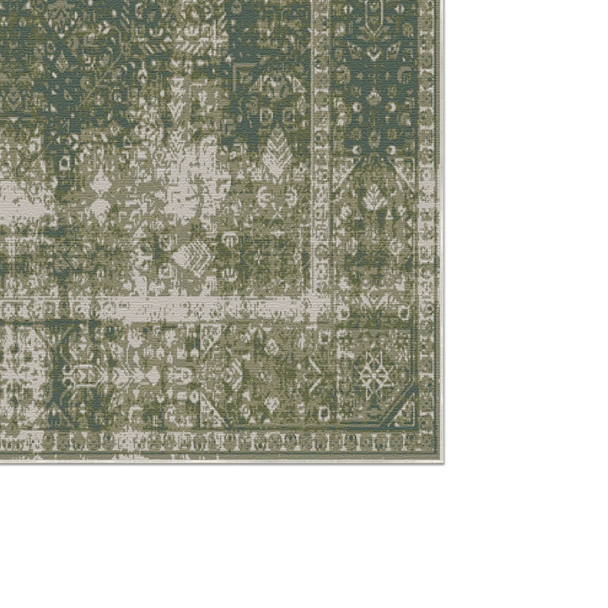 Геометричний килим Mossy Sanctuary