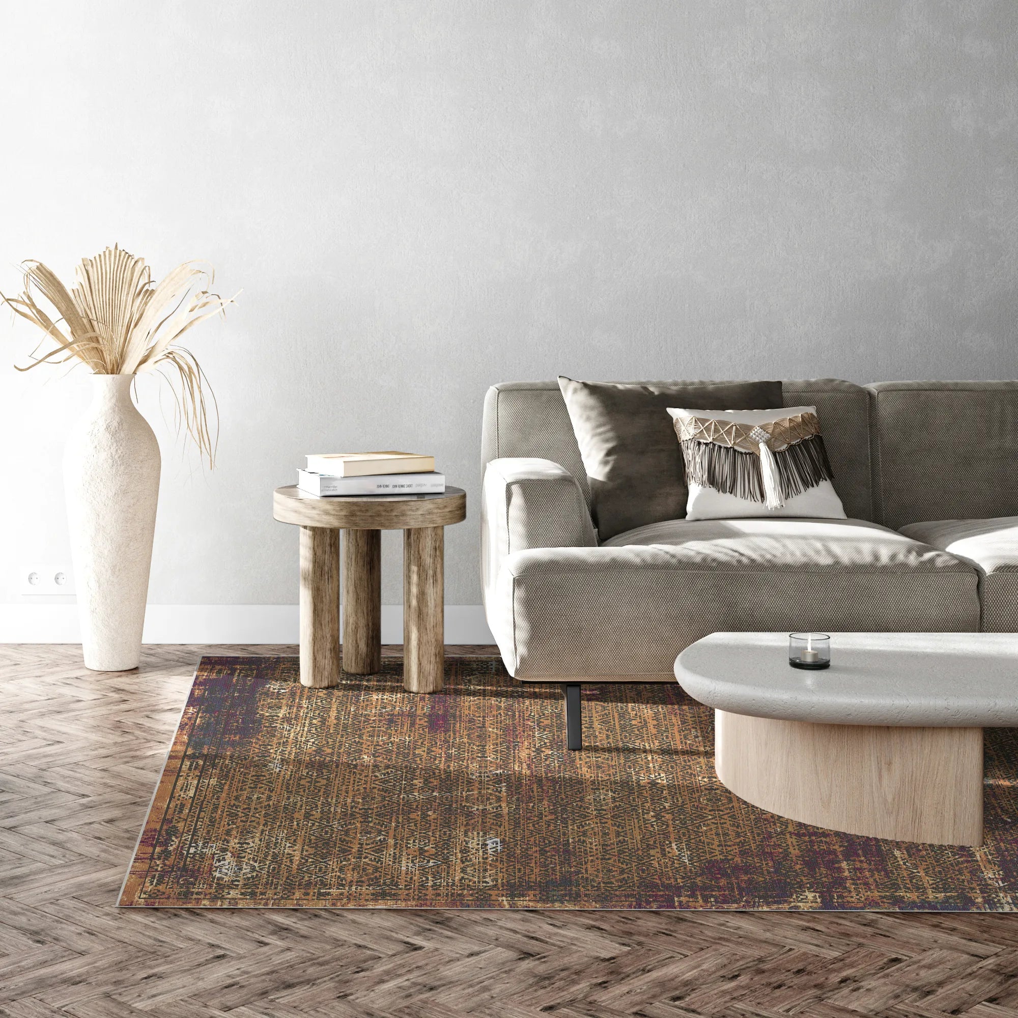 Геометричний килим Amber Cipher